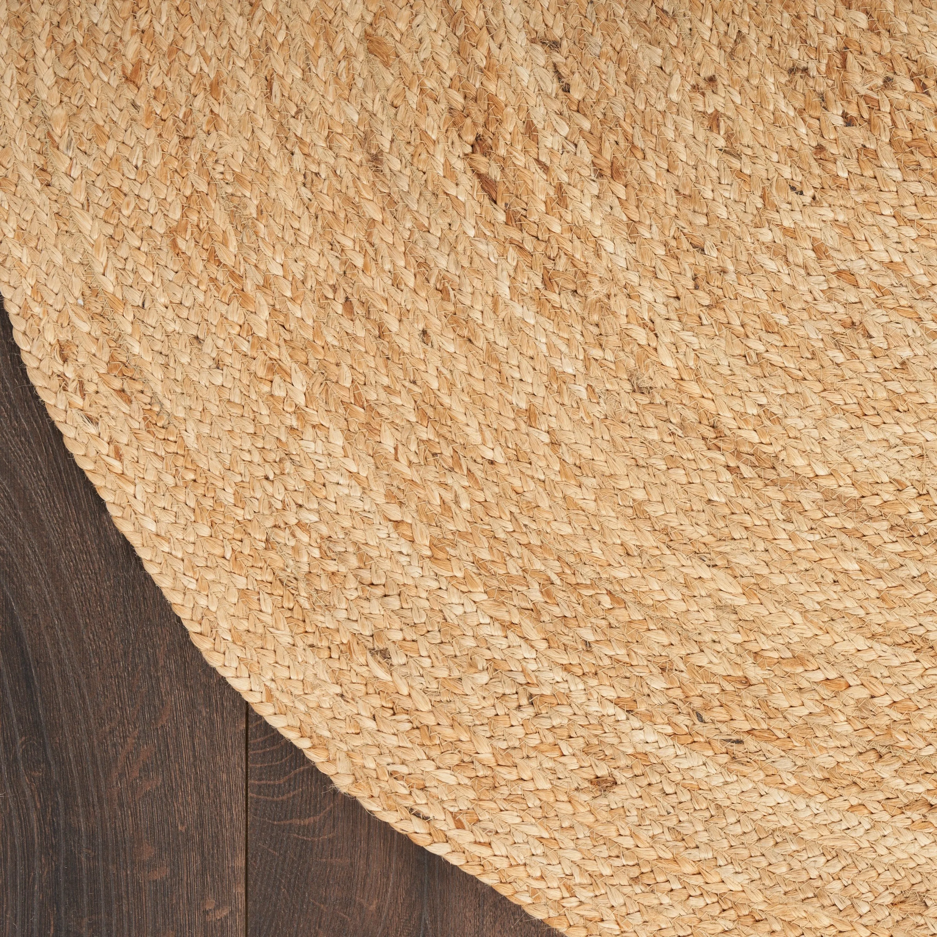 Nourison Natural Jute Indoor Solid Area Rug