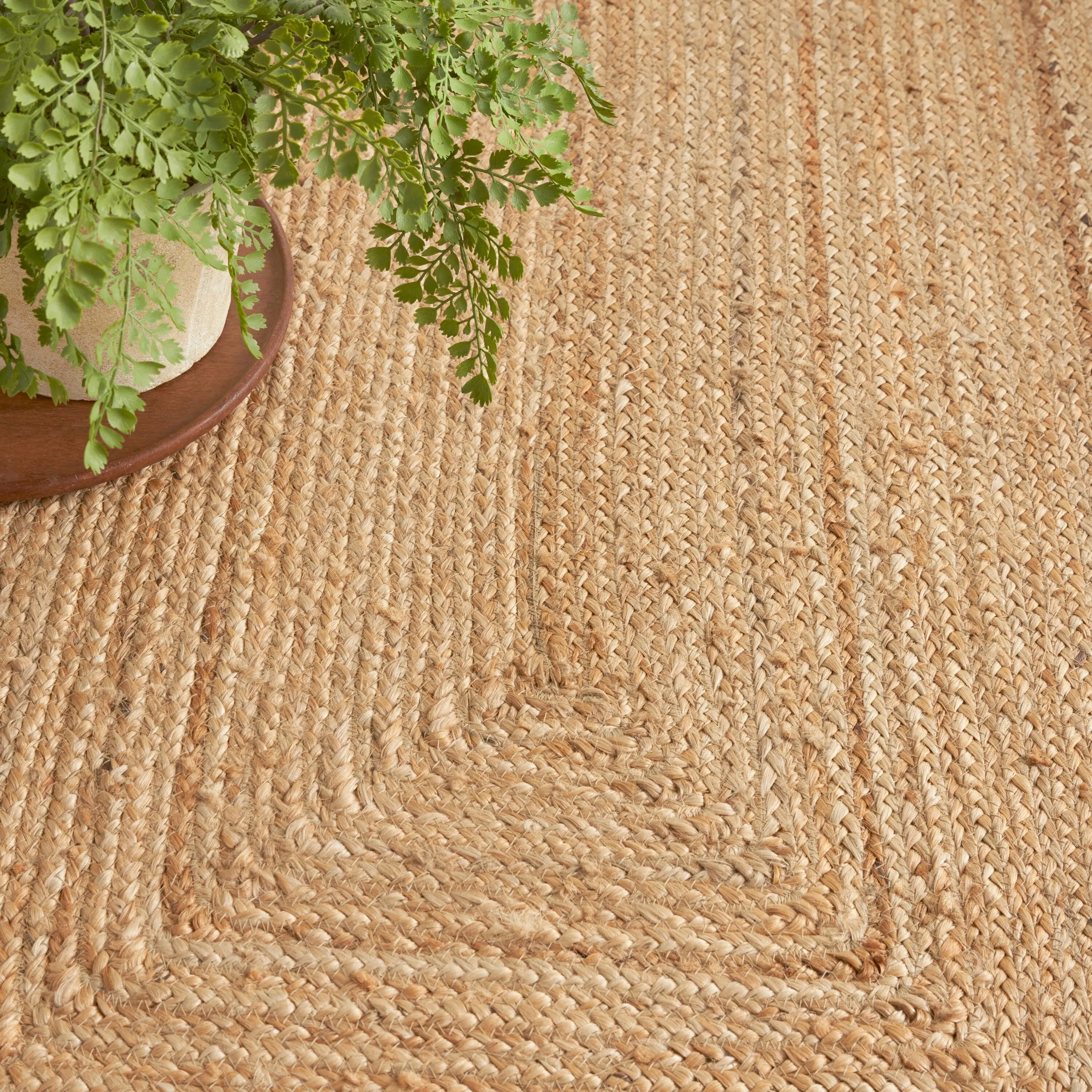 Nourison Natural Jute Indoor Solid Area Rug