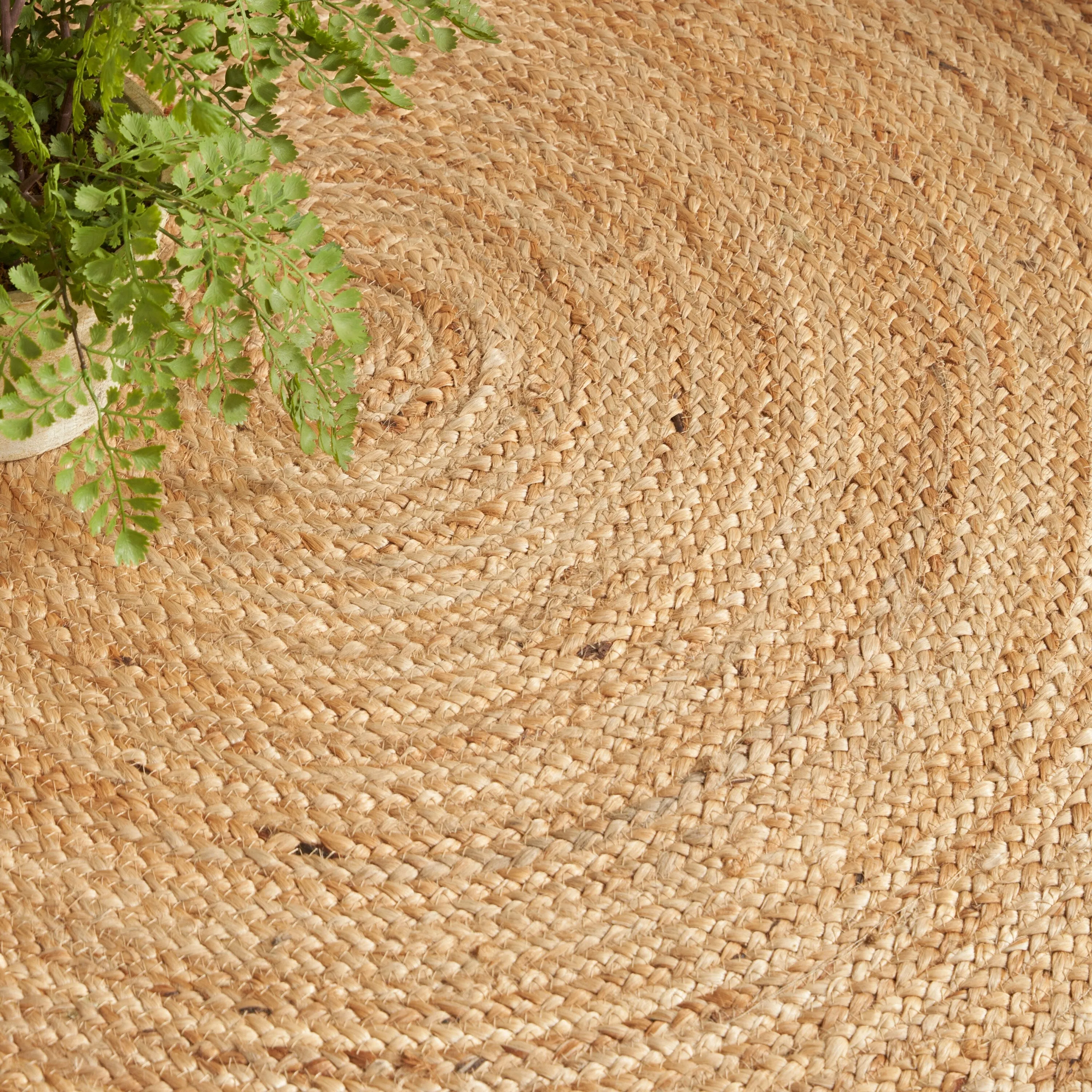 Nourison Natural Jute Indoor Solid Area Rug