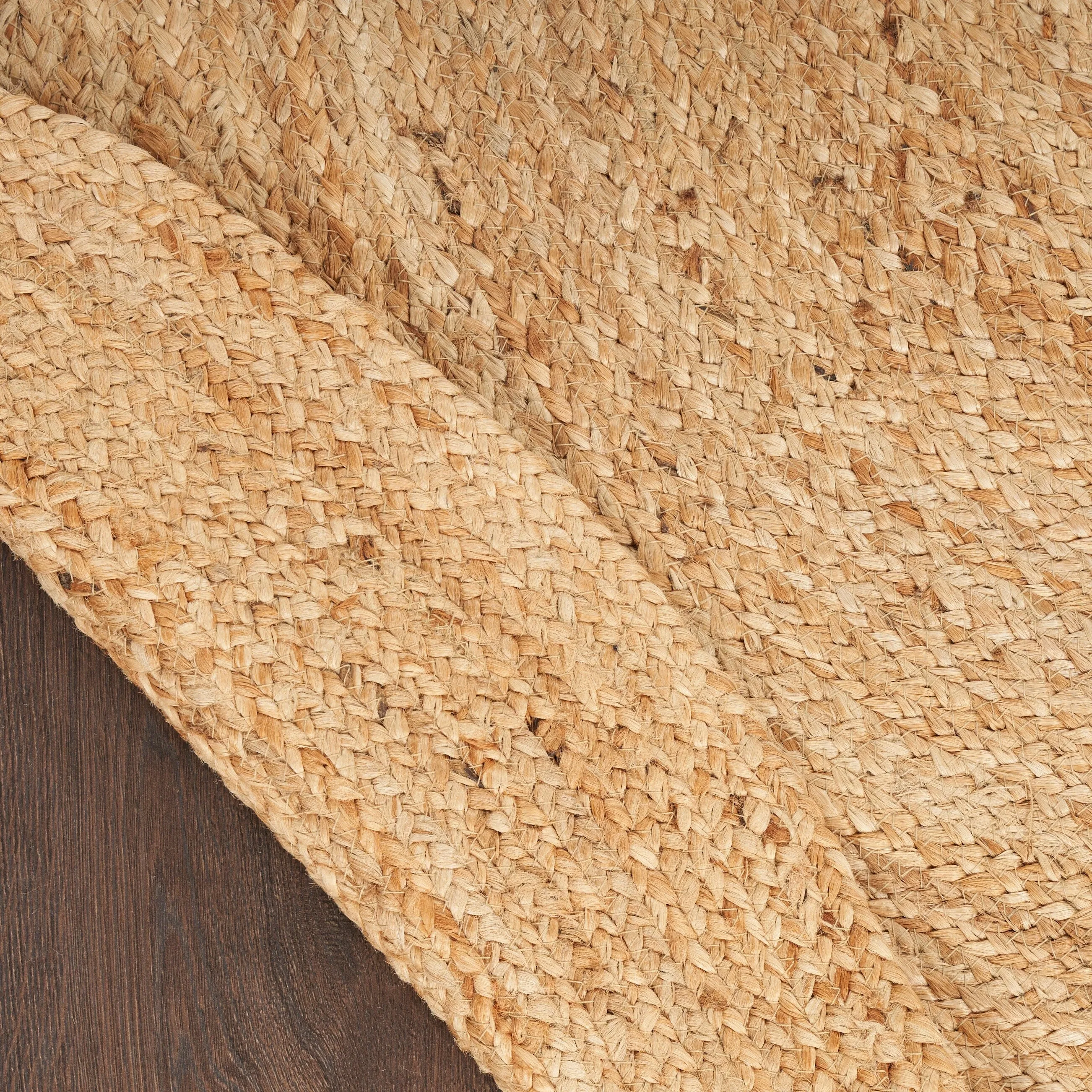 Nourison Natural Jute Indoor Solid Area Rug