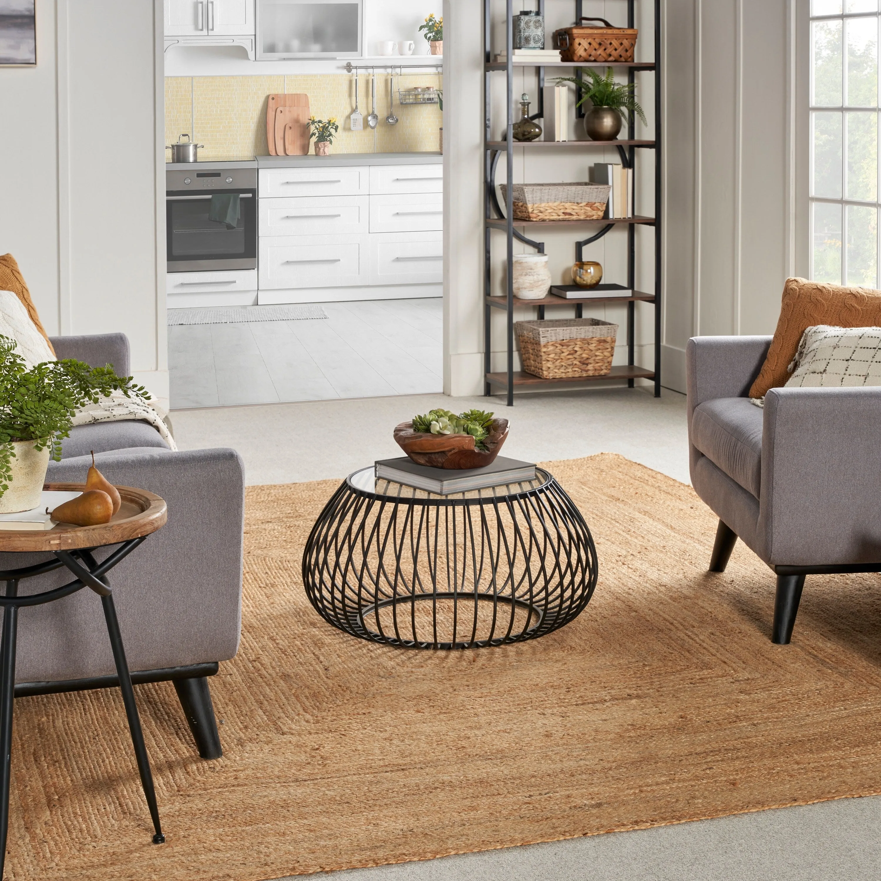 Nourison Natural Jute Indoor Solid Area Rug