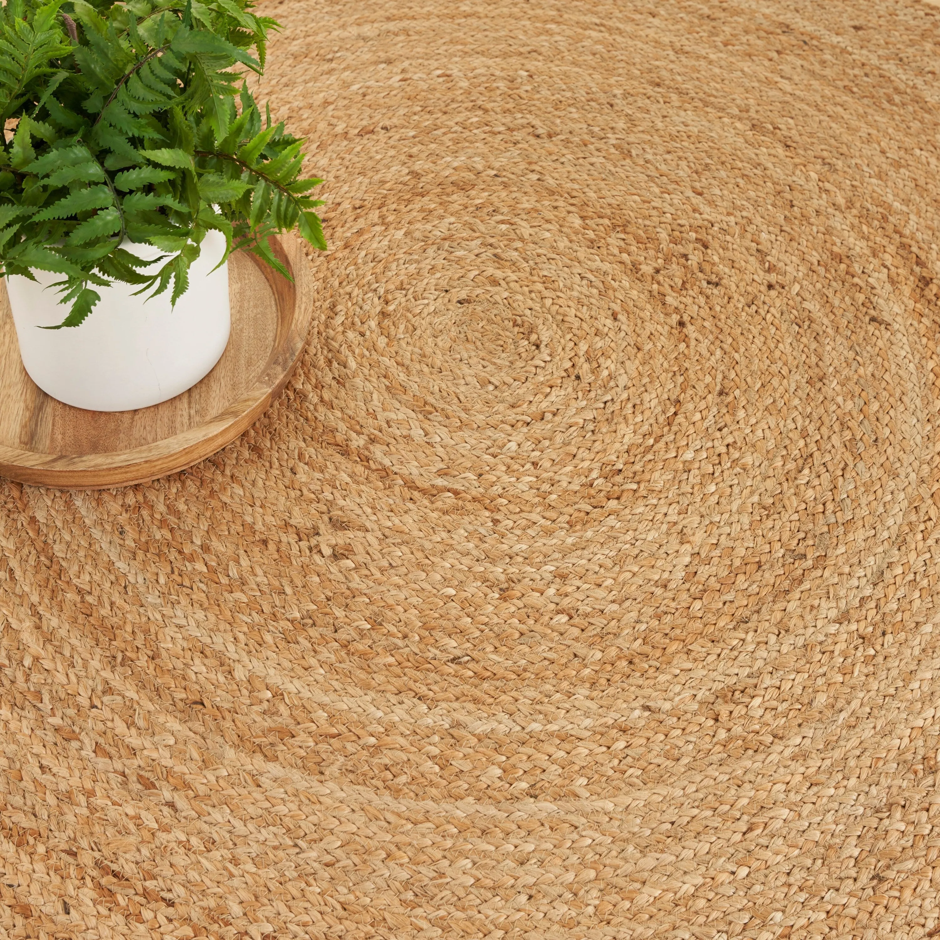 Nourison Natural Jute Indoor Solid Area Rug