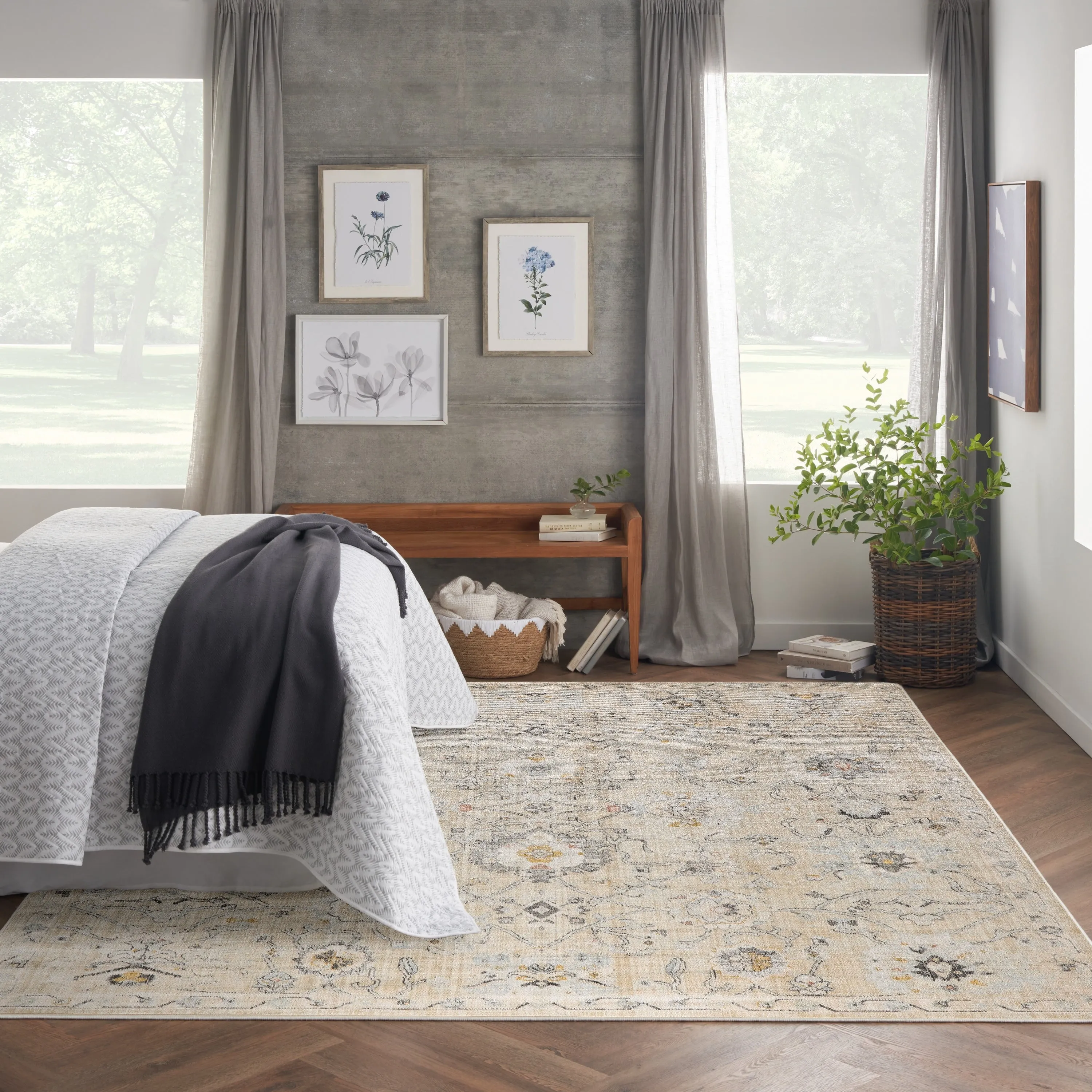 Nourison Oushak Home Indoor Persian Area Rug