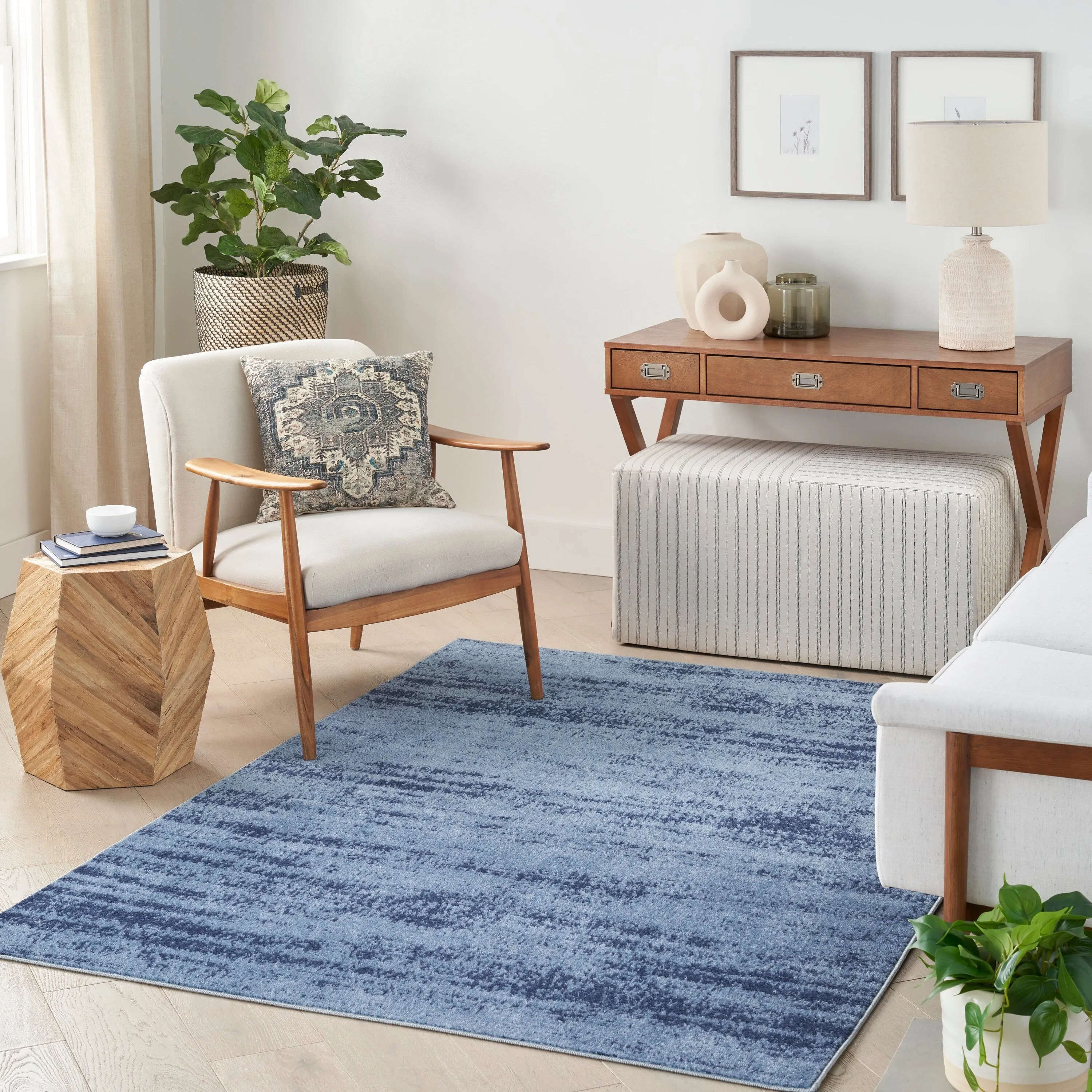 Nourison Sandy Indoor/Outdoor Abstract Area Rug