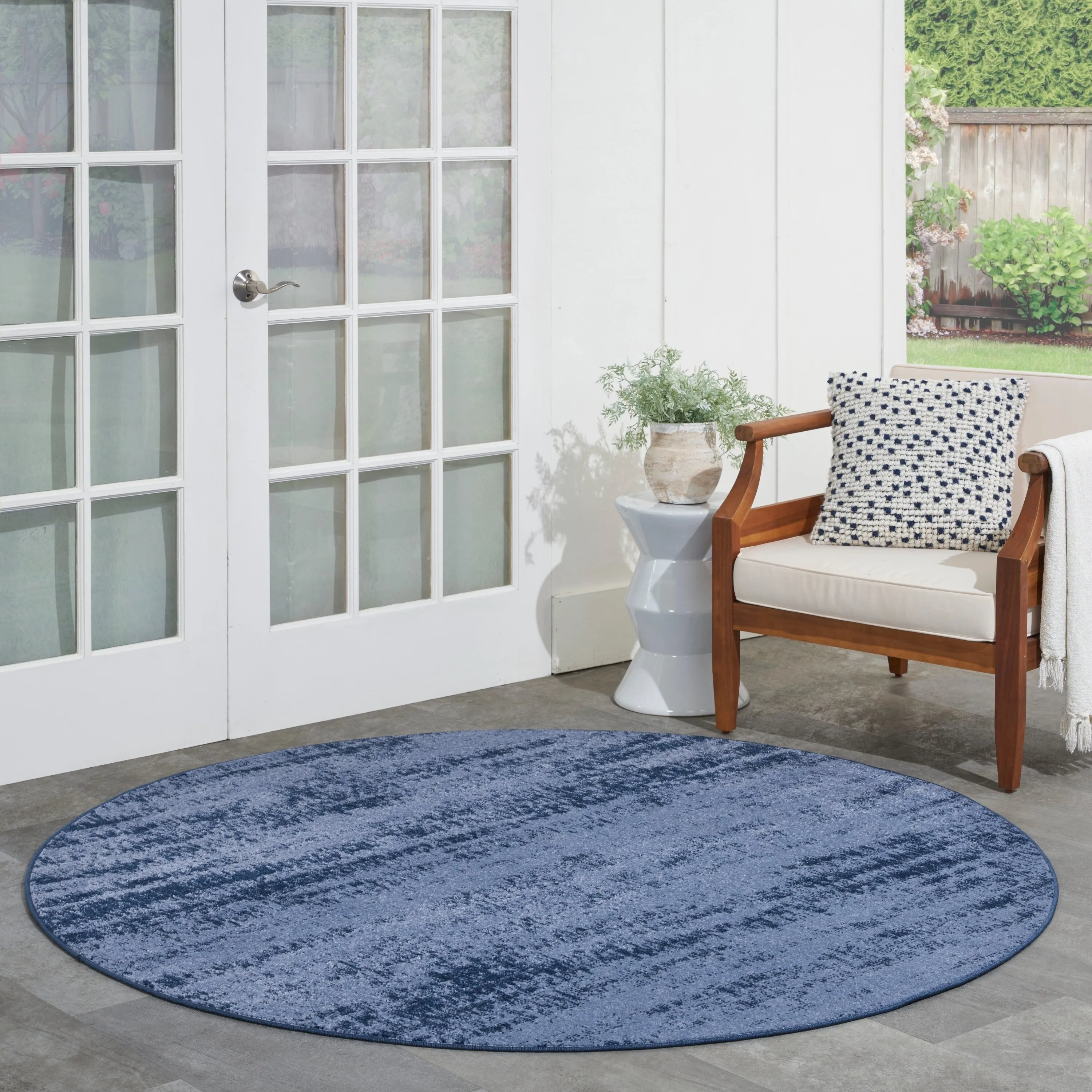 Nourison Sandy Indoor/Outdoor Abstract Area Rug