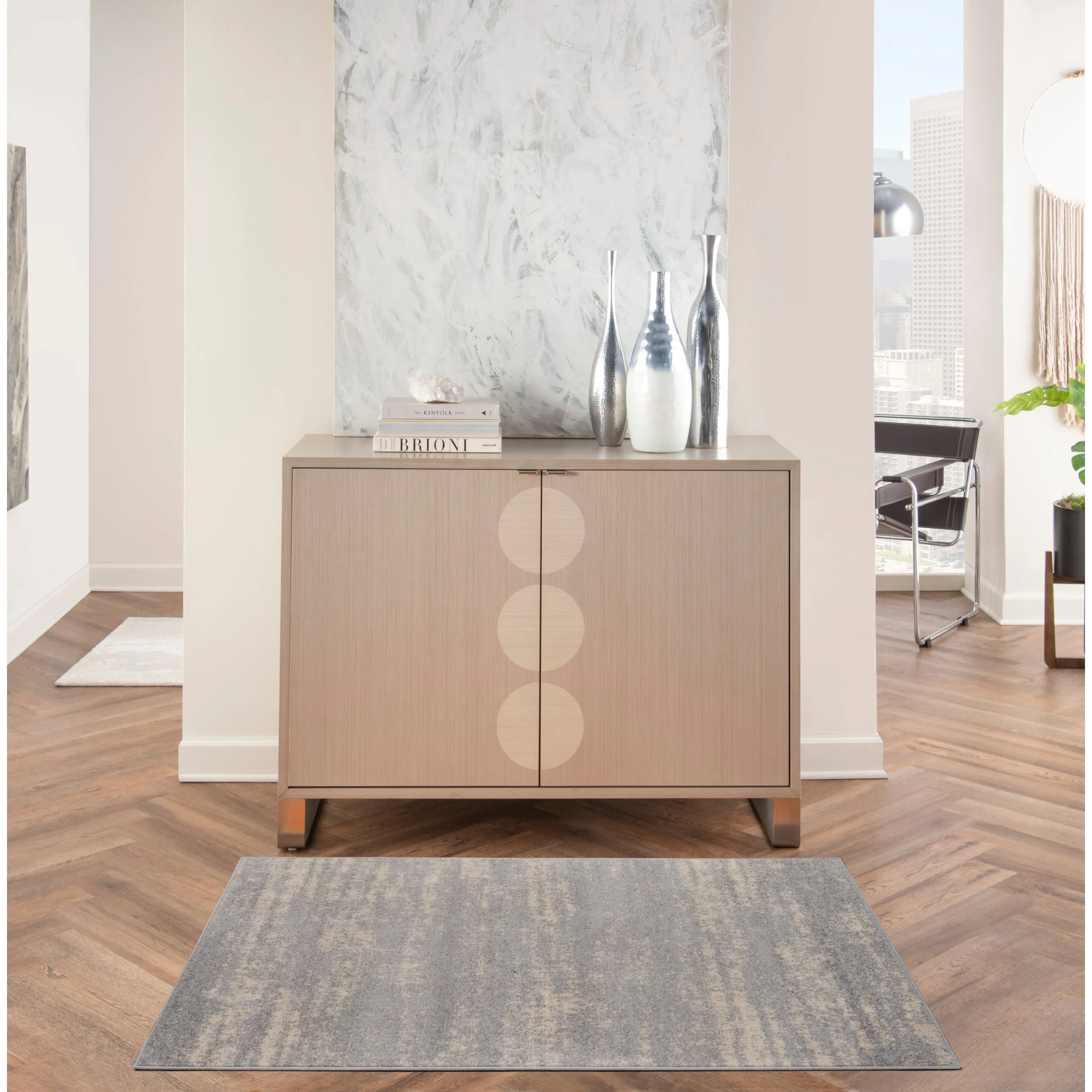 Nourison Sandy Indoor/Outdoor Abstract Area Rug