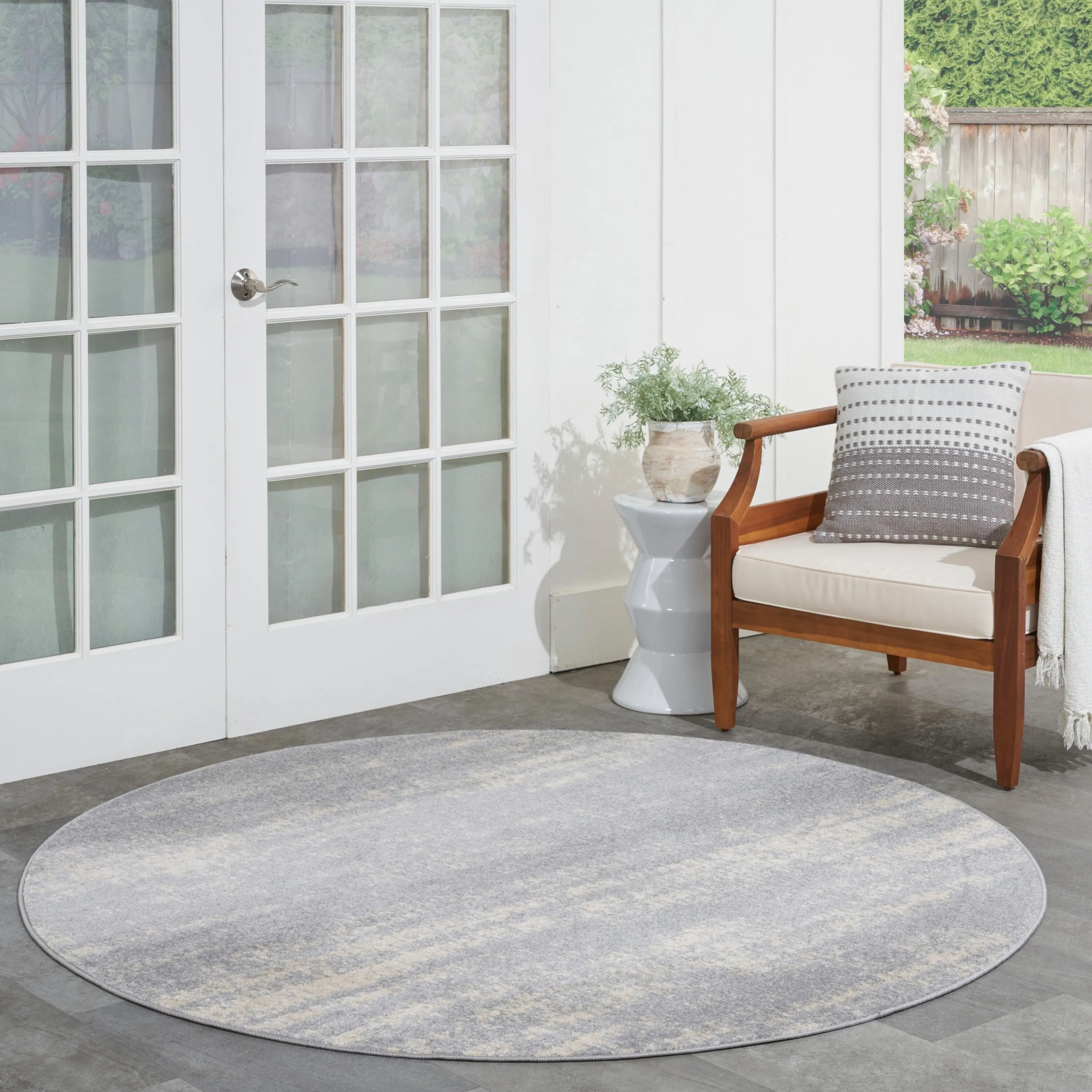 Nourison Sandy Indoor/Outdoor Abstract Area Rug