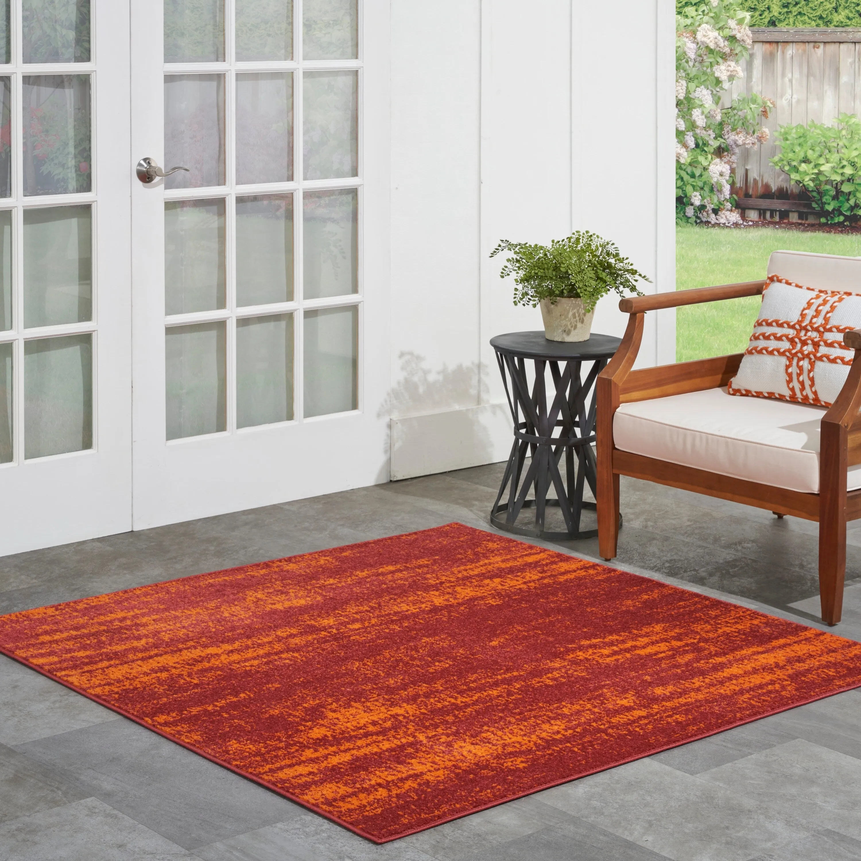 Nourison Sandy Indoor/Outdoor Abstract Area Rug
