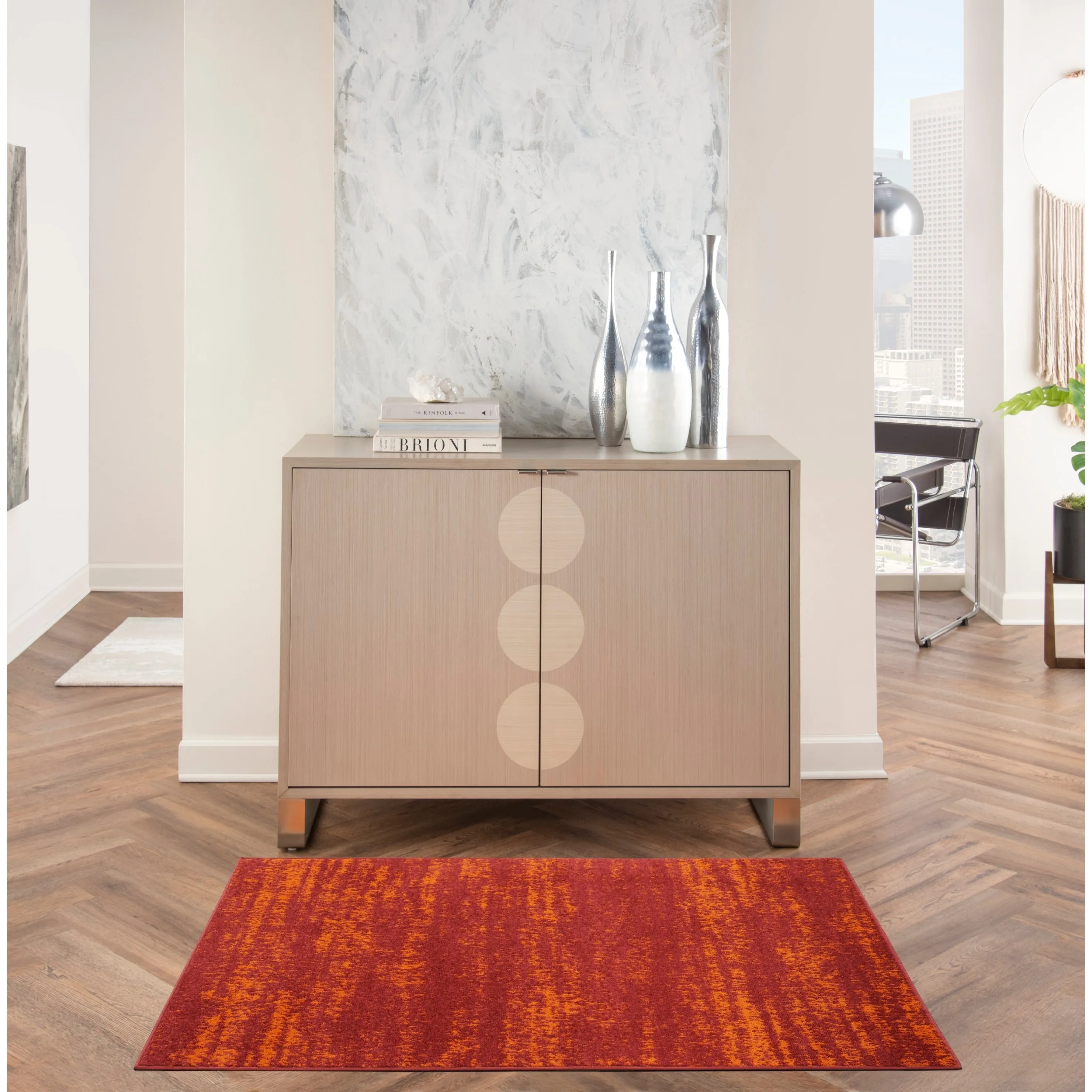 Nourison Sandy Indoor/Outdoor Abstract Area Rug