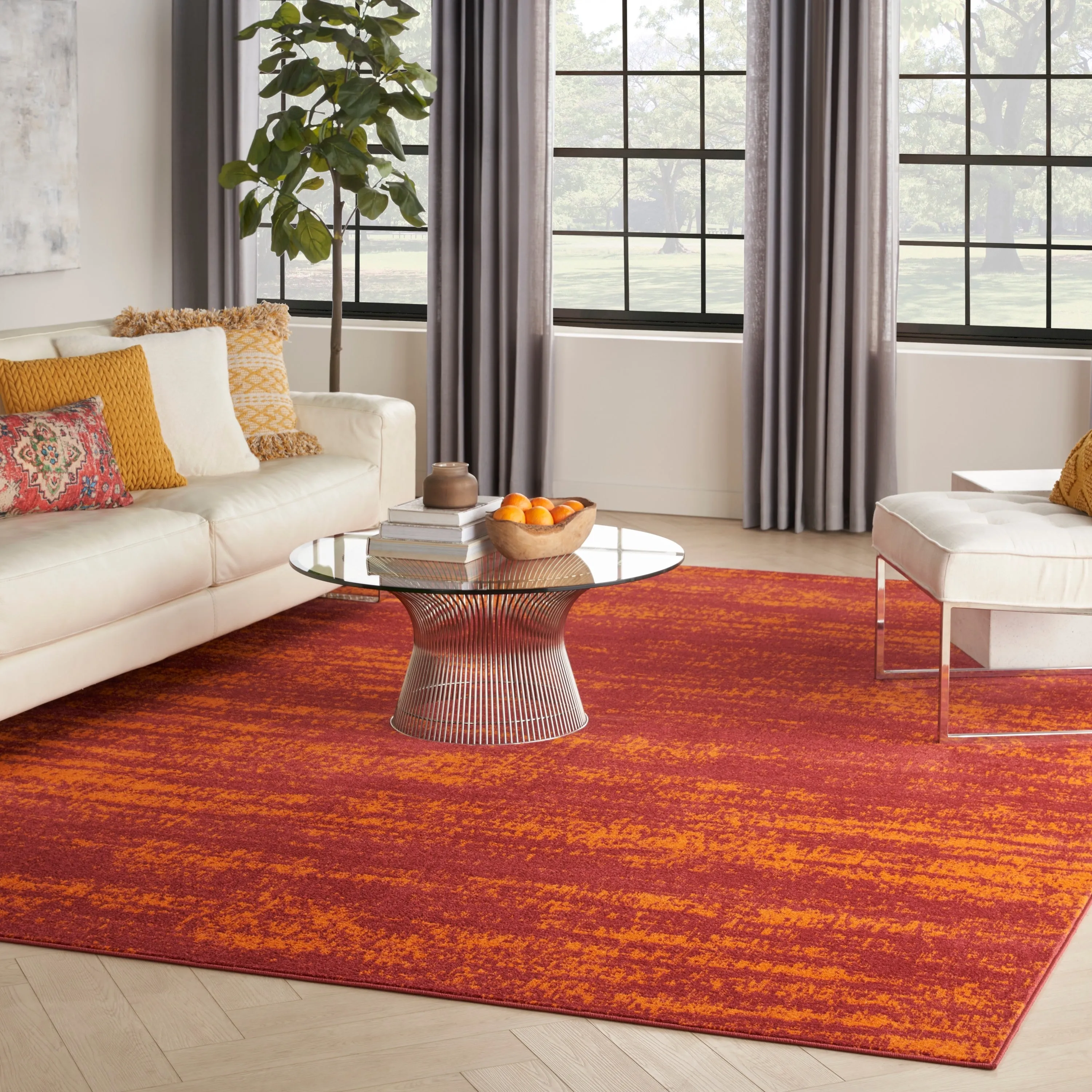 Nourison Sandy Indoor/Outdoor Abstract Area Rug
