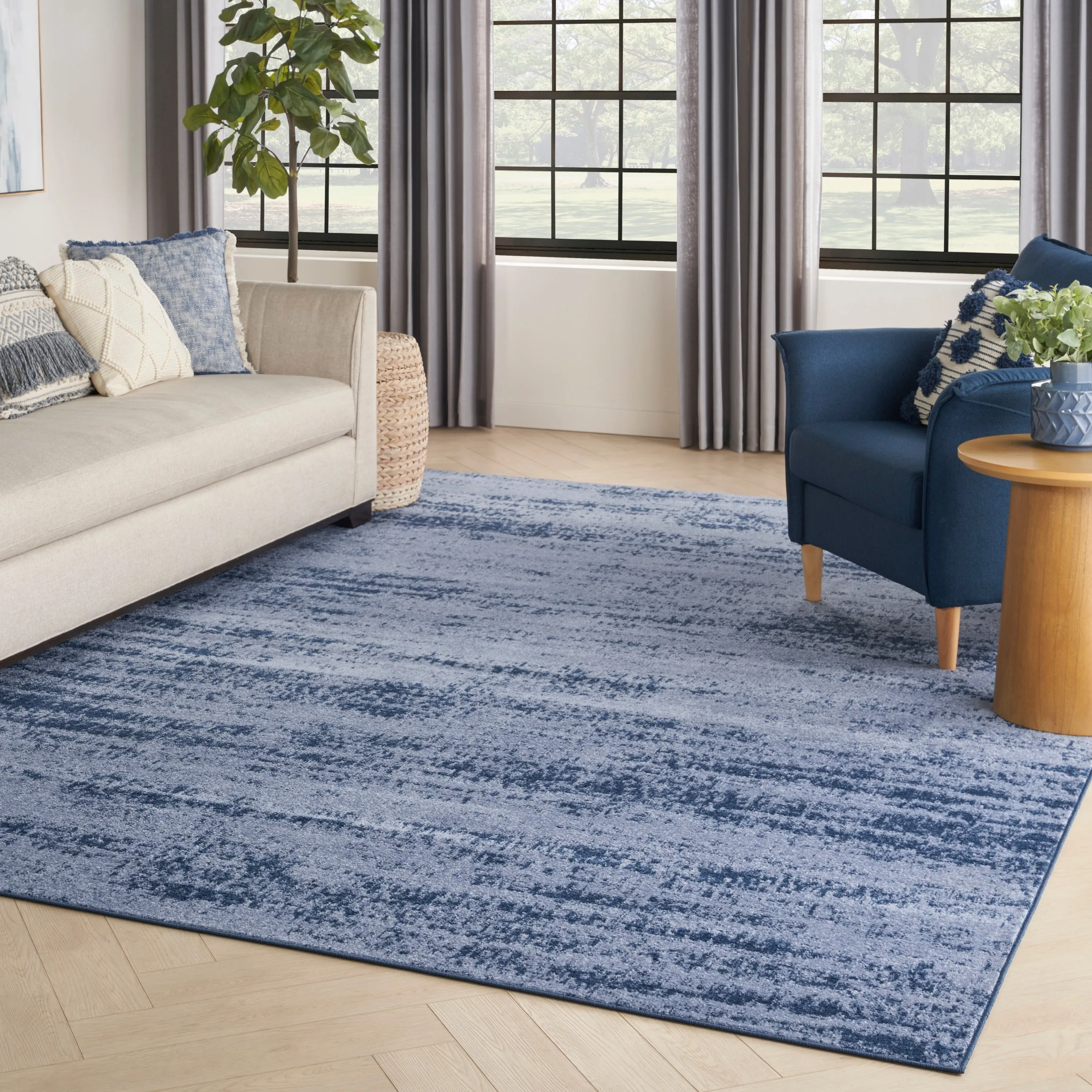 Nourison Sandy Indoor/Outdoor Abstract Area Rug