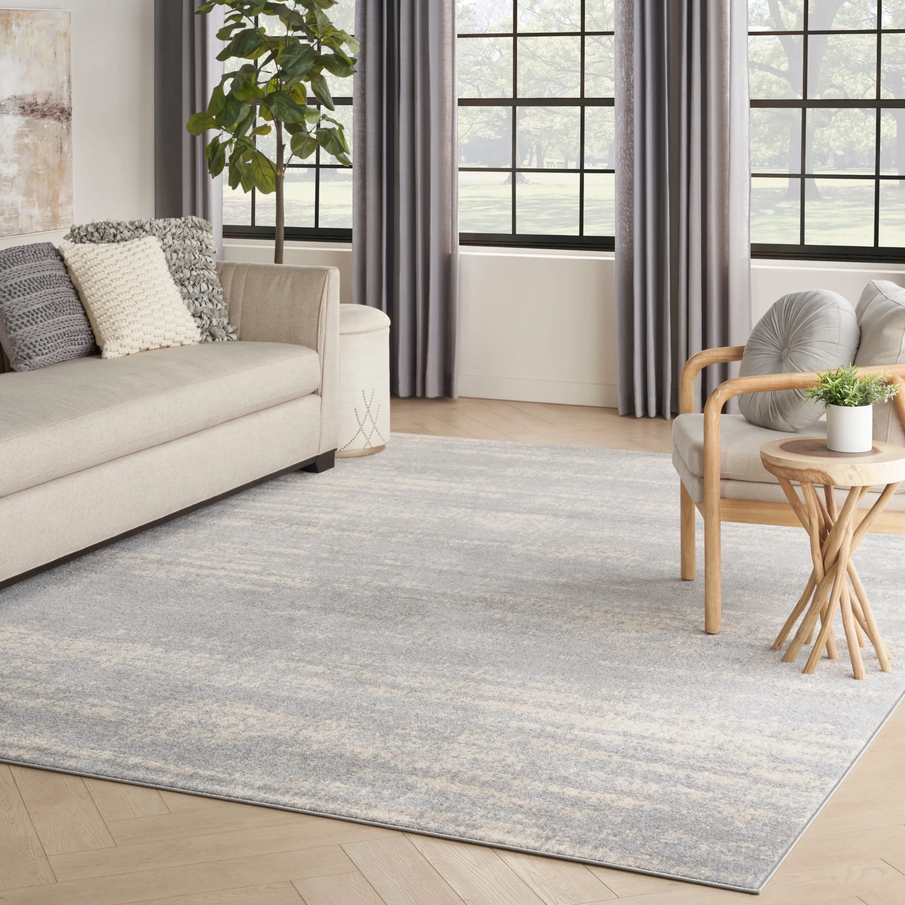 Nourison Sandy Indoor/Outdoor Abstract Area Rug