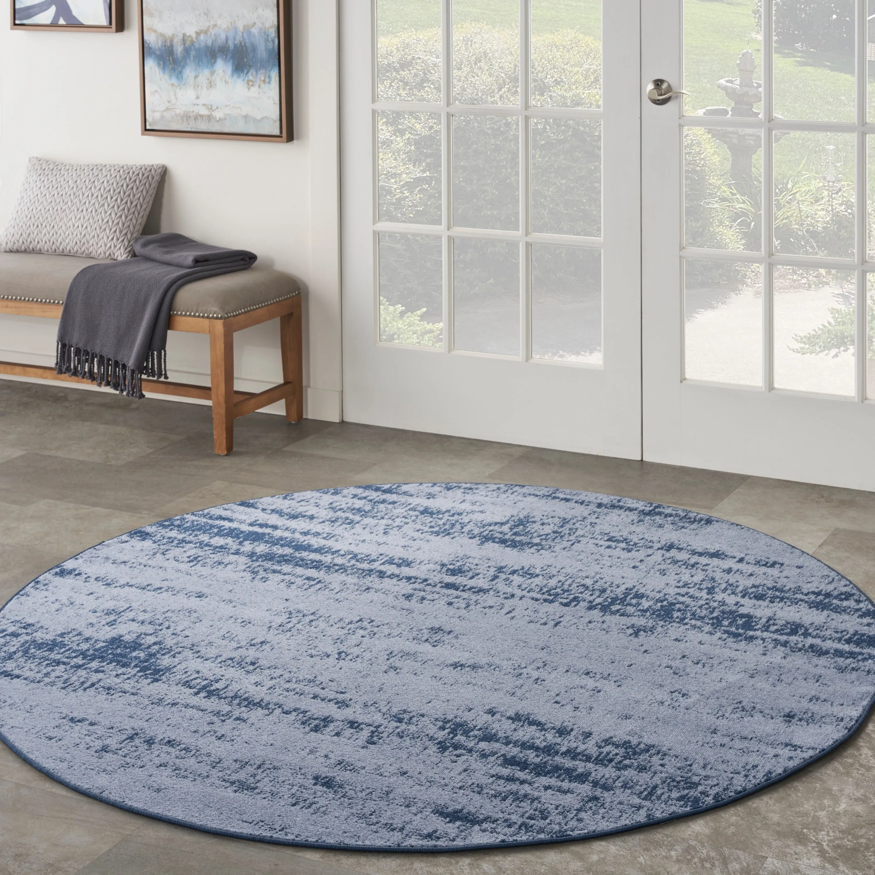 Nourison Sandy Indoor/Outdoor Abstract Area Rug