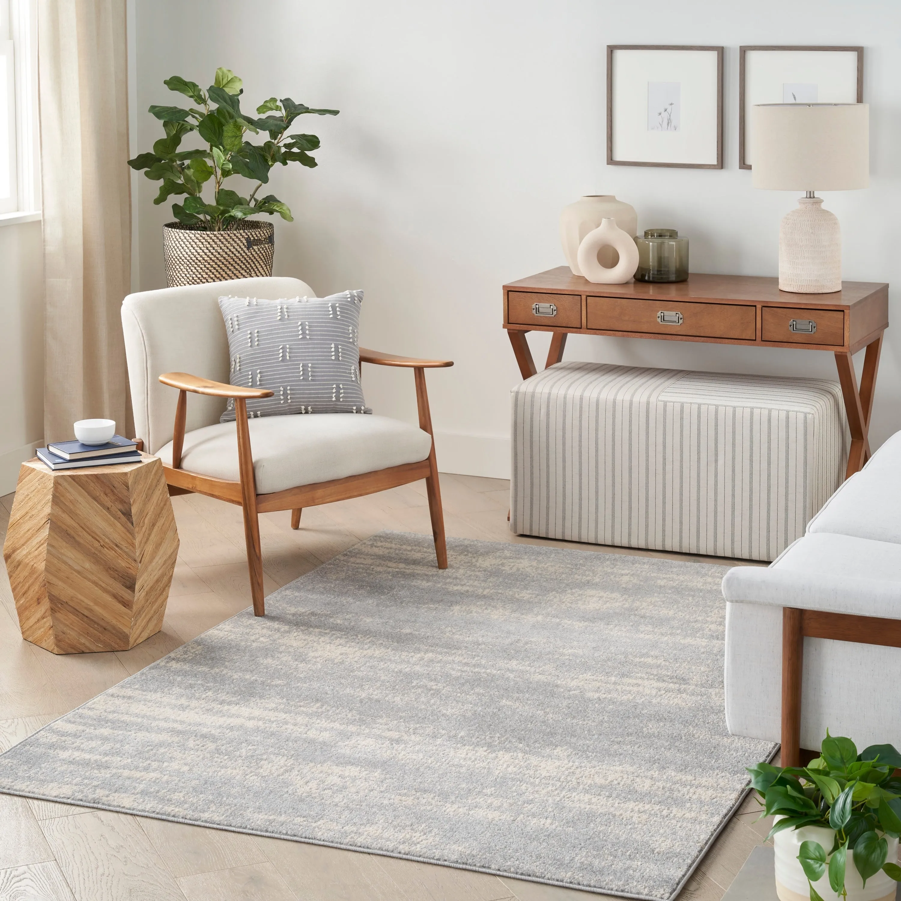Nourison Sandy Indoor/Outdoor Abstract Area Rug