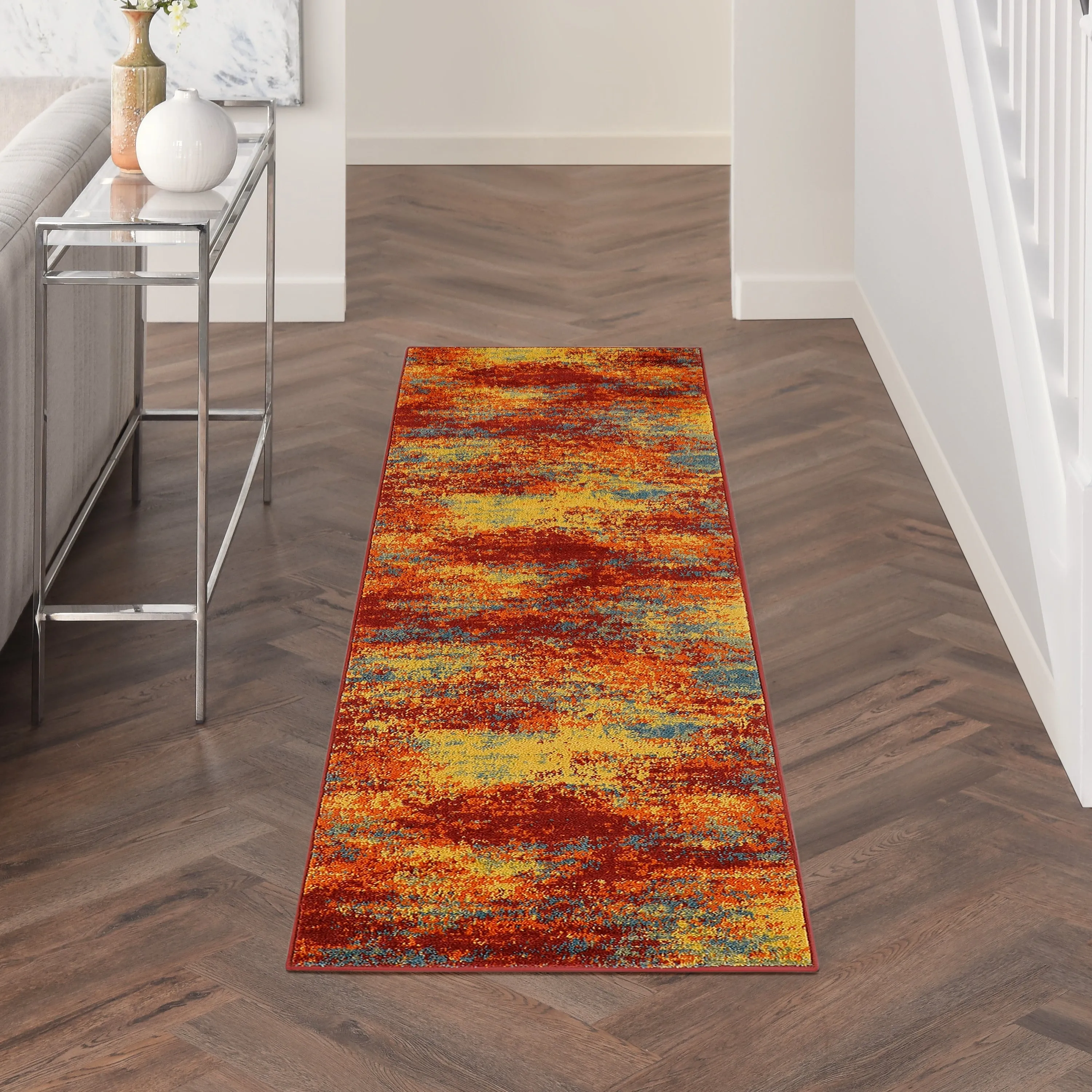 Nourison Sandy Indoor/Outdoor Abstract Area Rug
