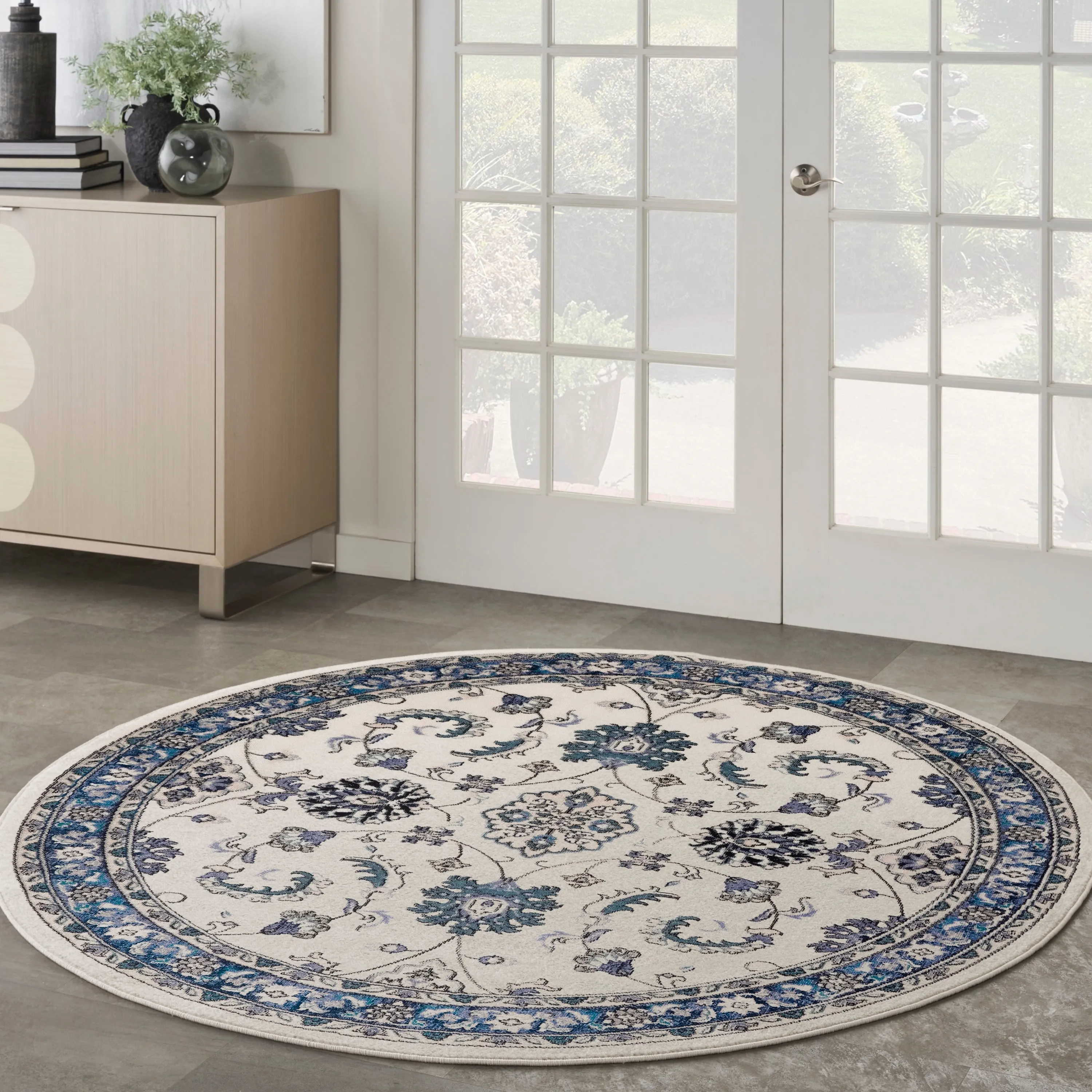 Nourison Sandy Indoor/Outdoor Persian Area Rug