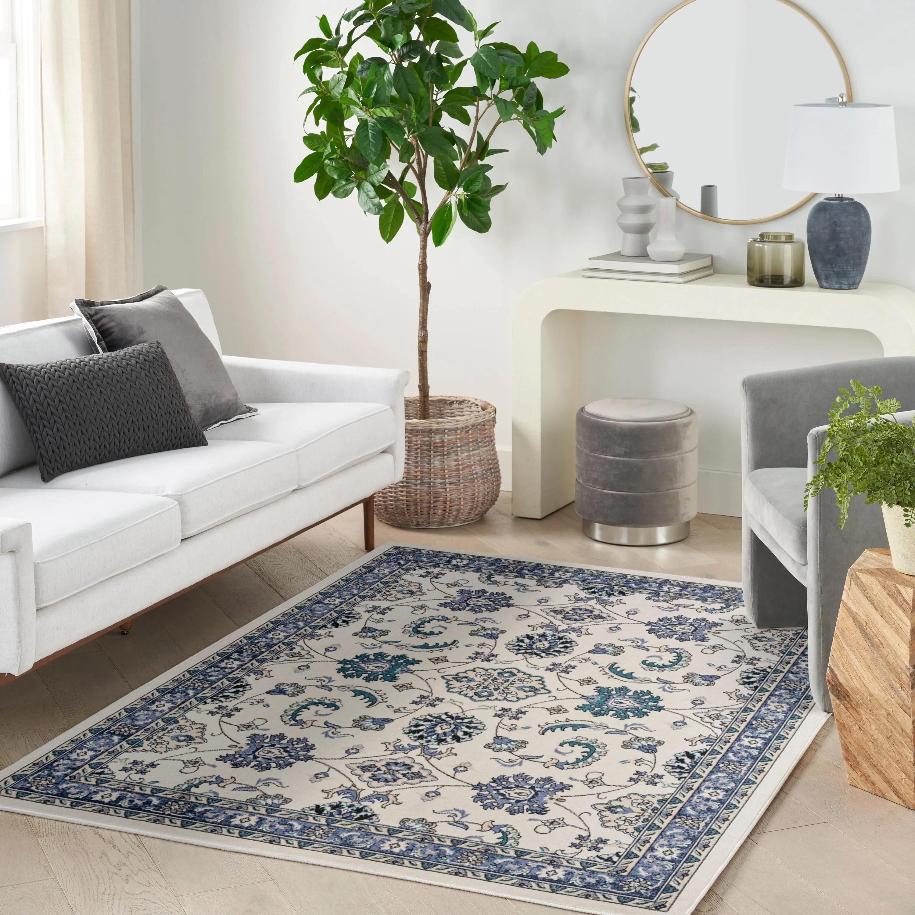 Nourison Sandy Indoor/Outdoor Persian Area Rug