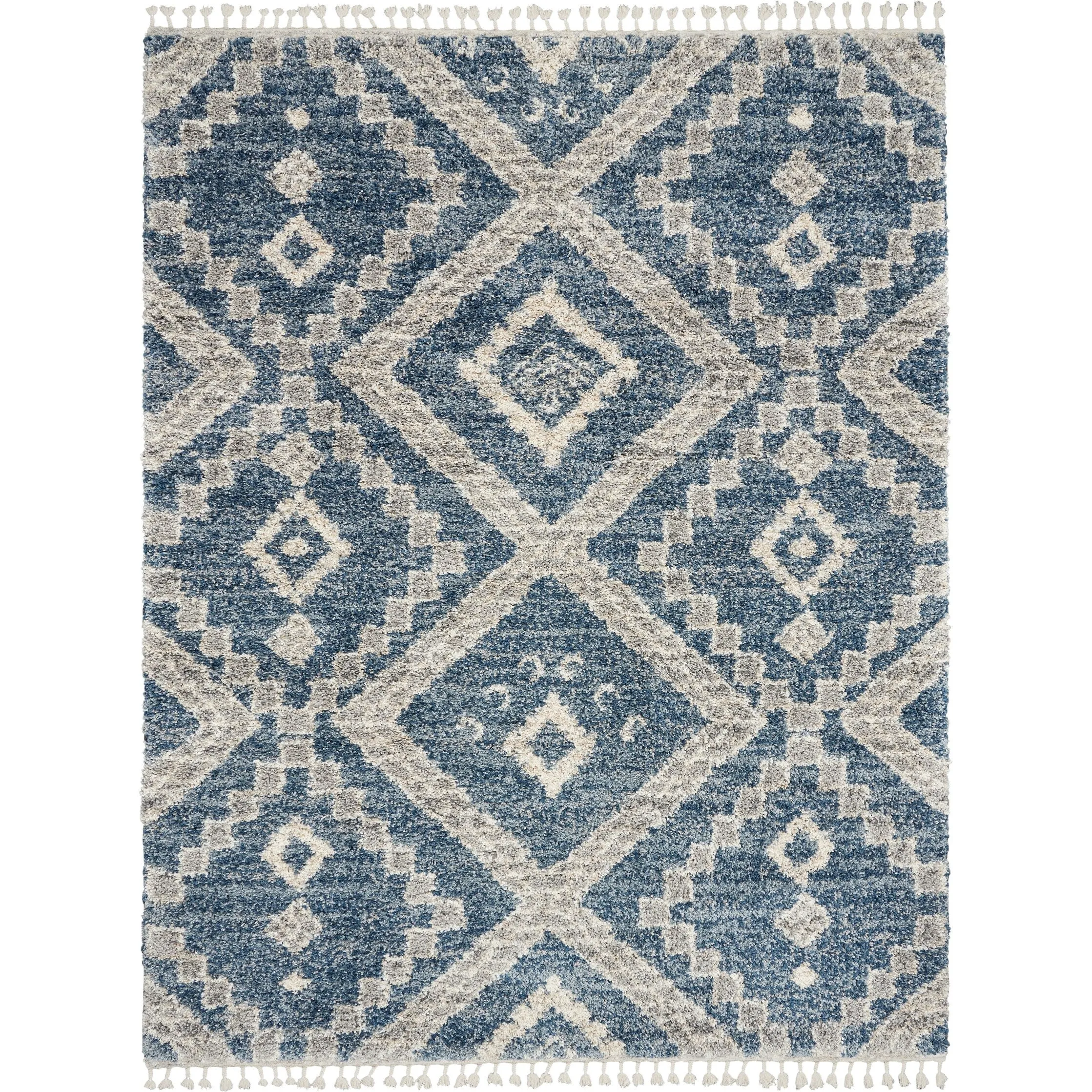 Nourison Scandinavian Shag Contemporary Tribal Area Rug