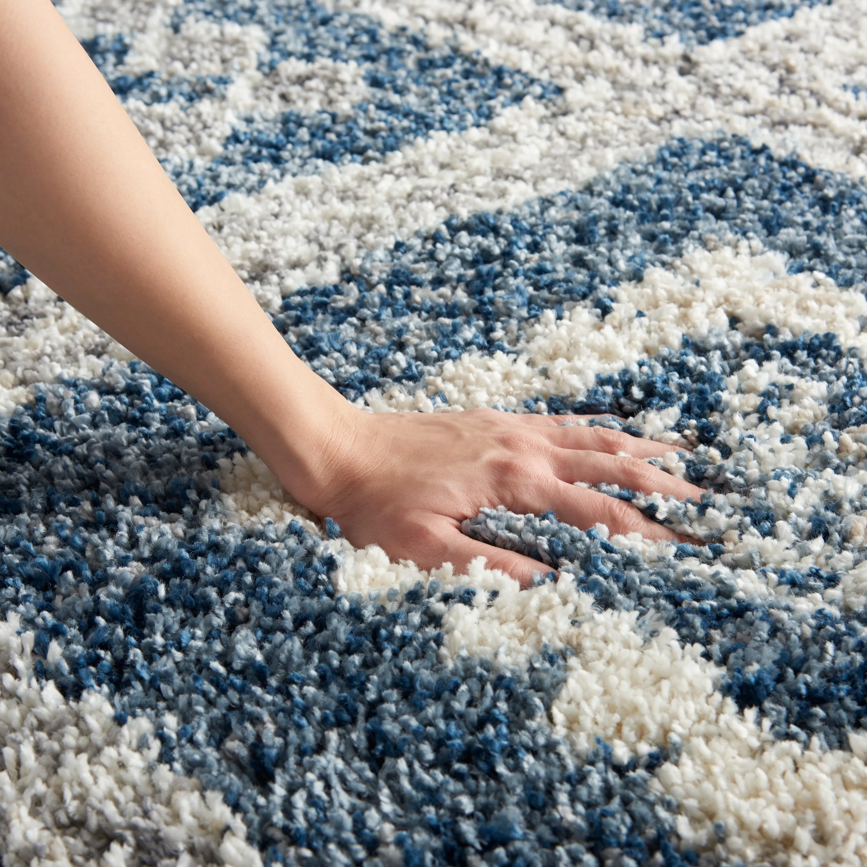 Nourison Scandinavian Shag Contemporary Tribal Area Rug