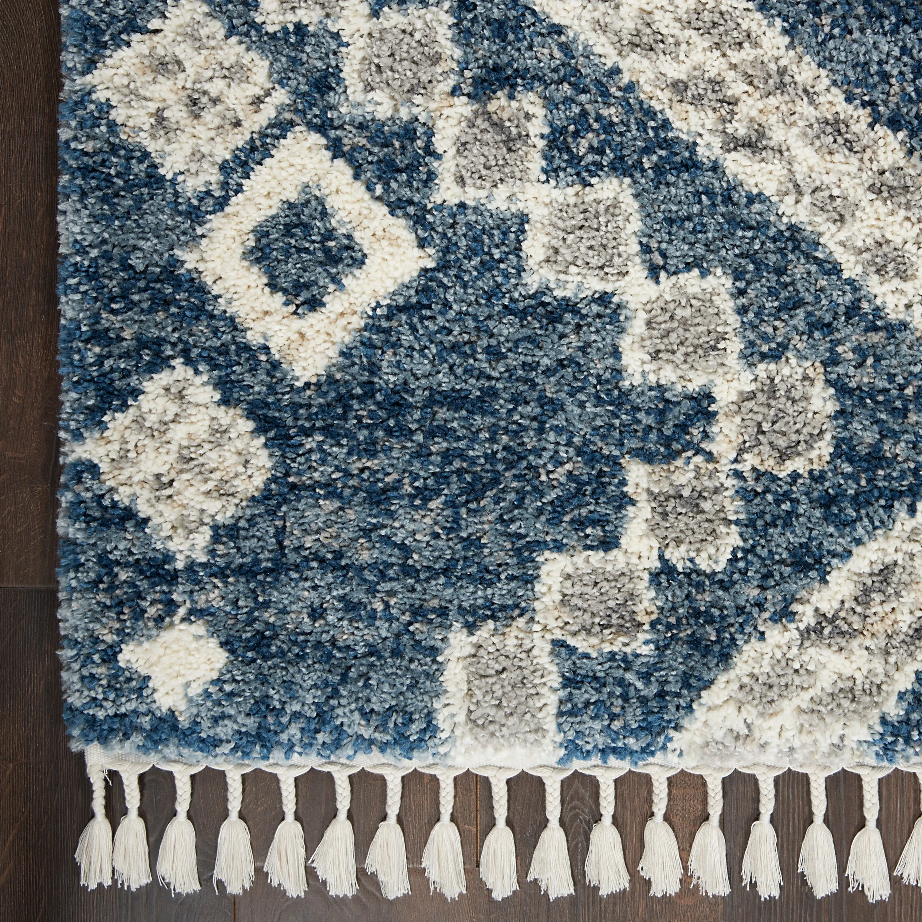 Nourison Scandinavian Shag Contemporary Tribal Area Rug