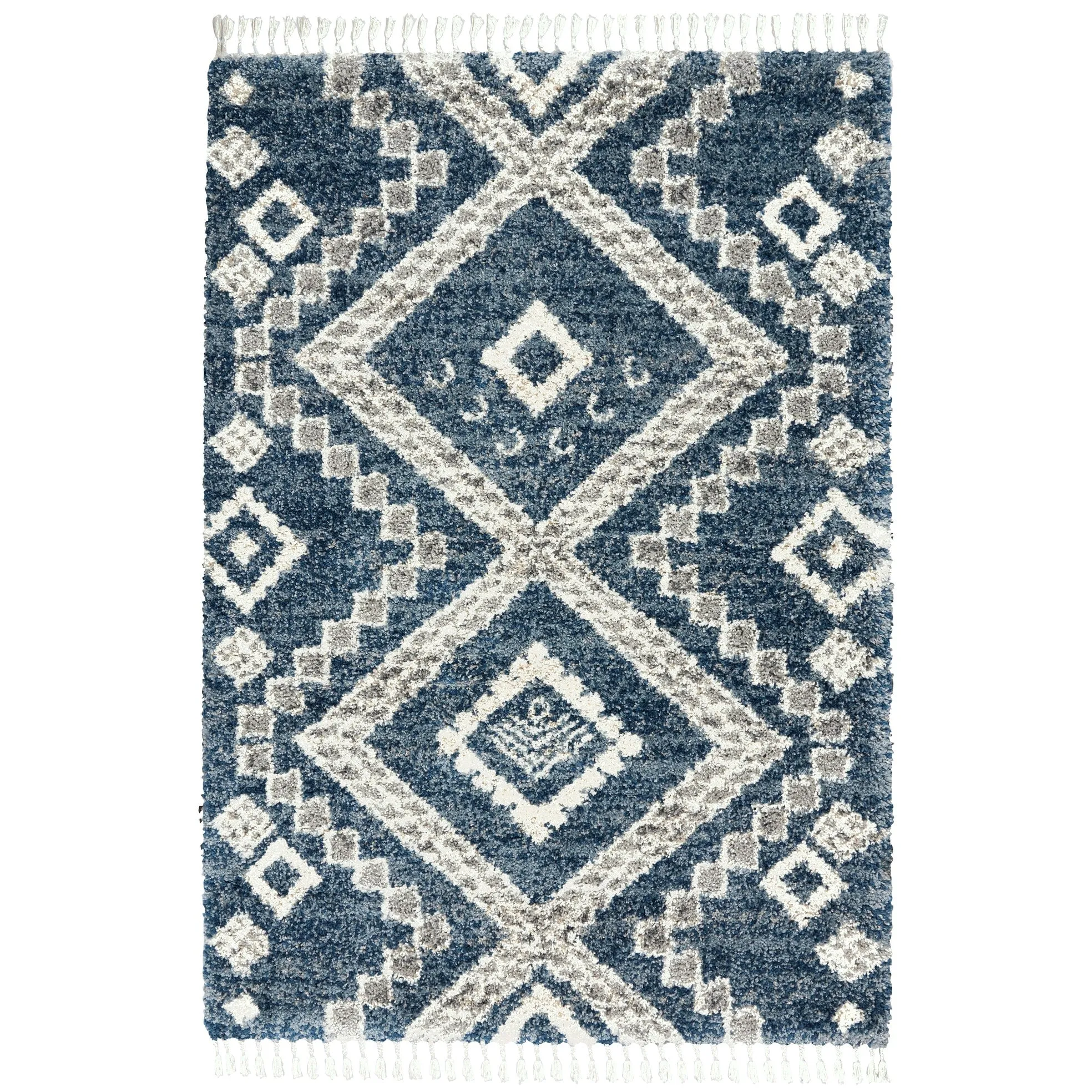 Nourison Scandinavian Shag Contemporary Tribal Area Rug