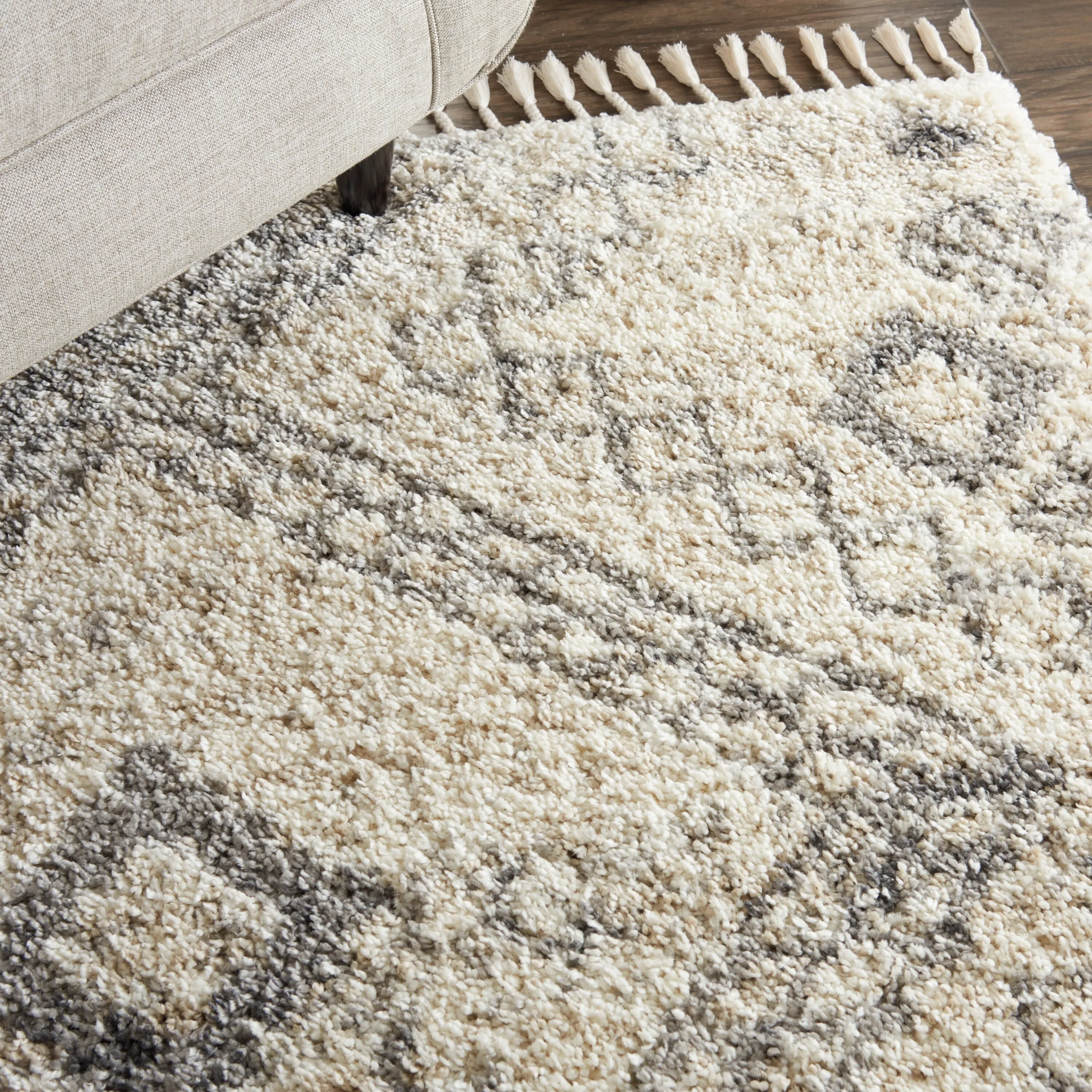 Nourison Scandinavian Shag Contemporary Tribal Area Rug
