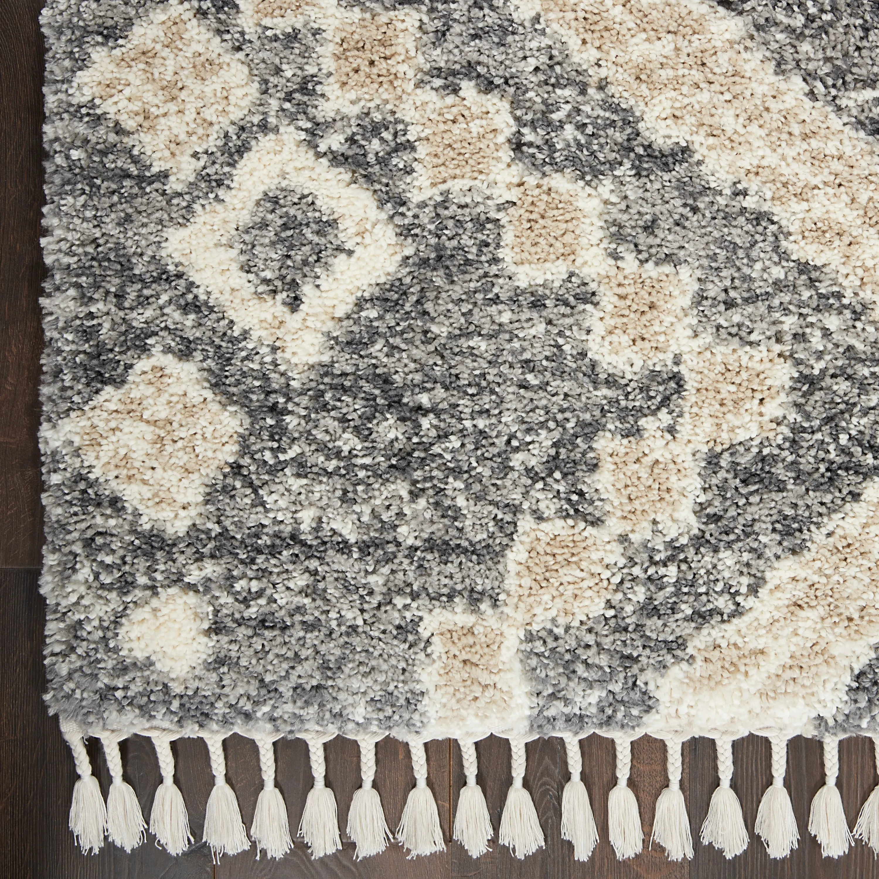 Nourison Scandinavian Shag Contemporary Tribal Area Rug