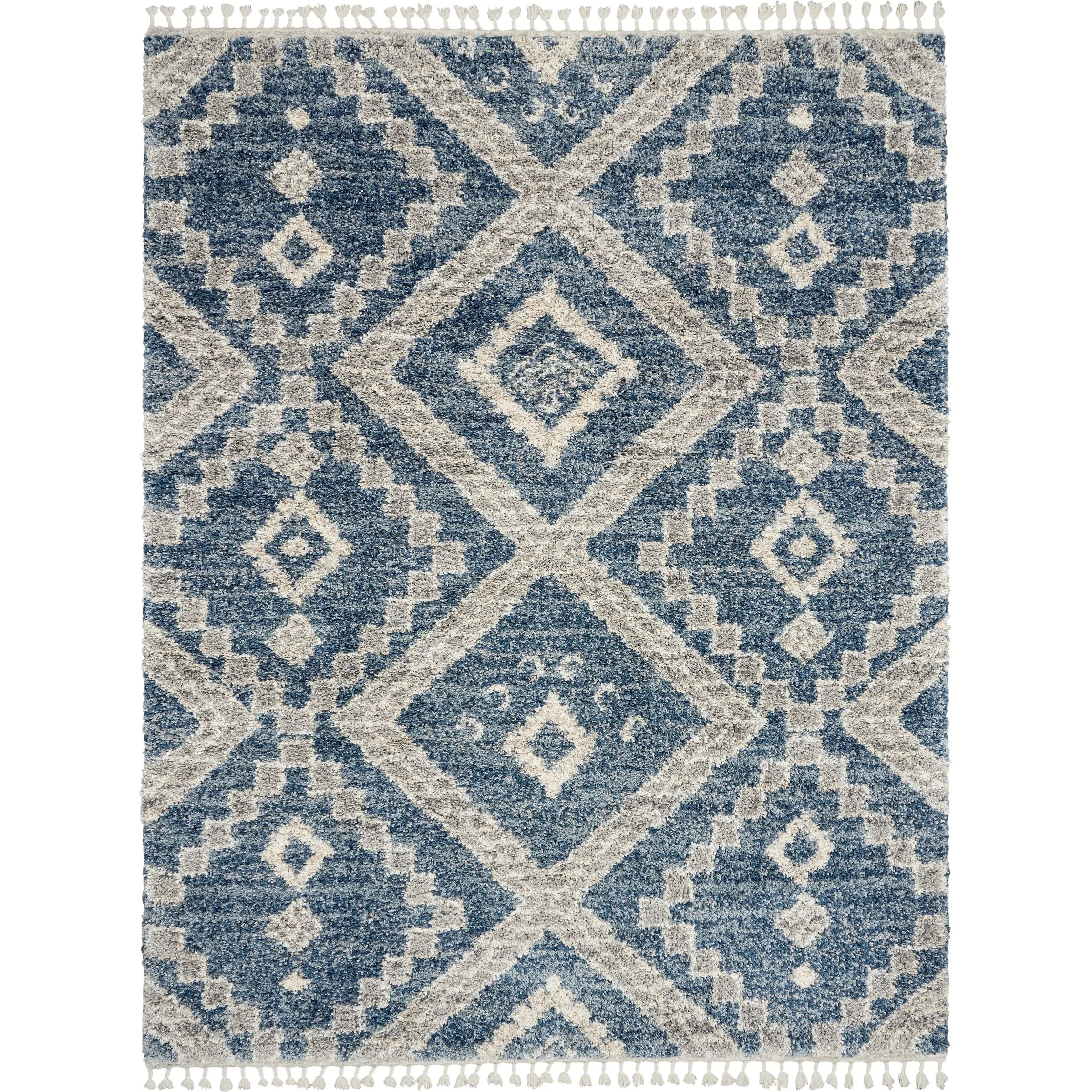 Nourison Scandinavian Shag Contemporary Tribal Area Rug