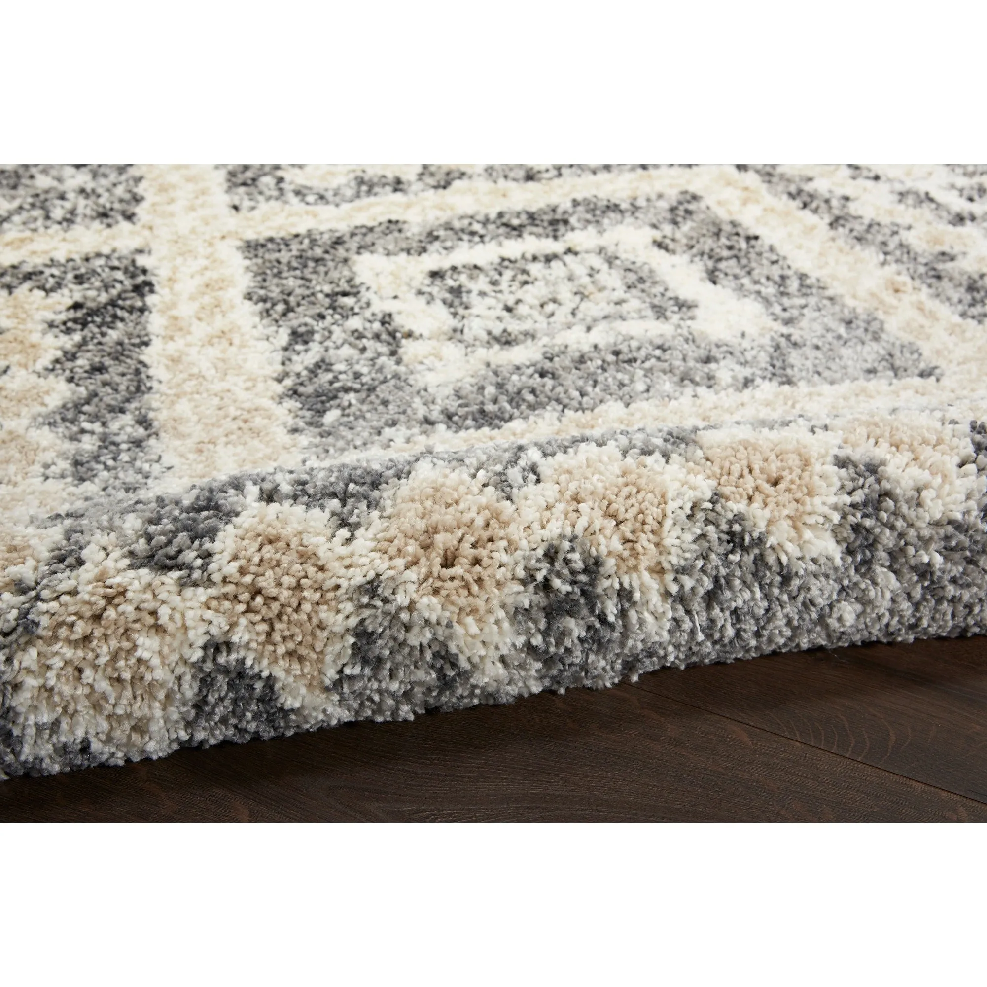 Nourison Scandinavian Shag Contemporary Tribal Area Rug