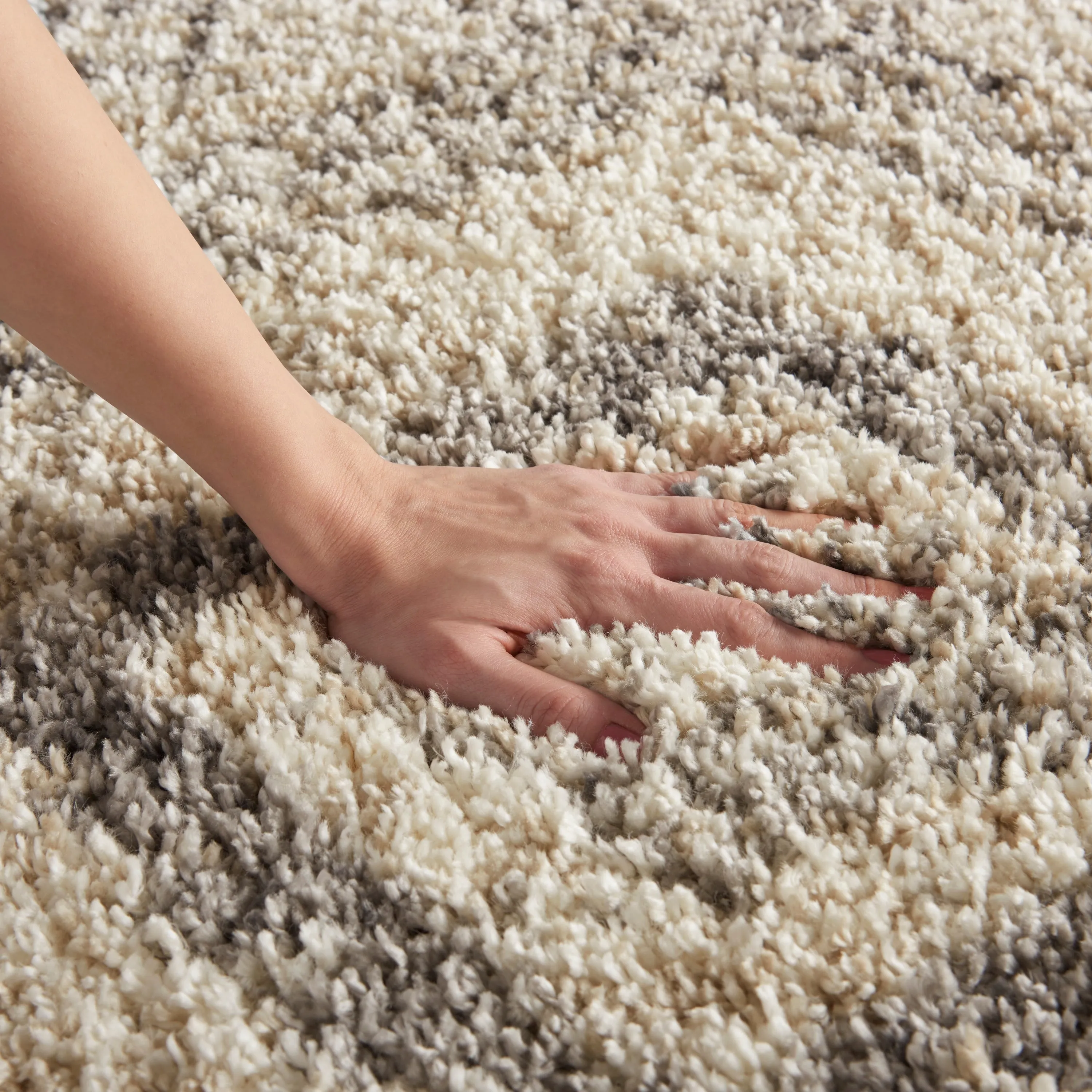Nourison Scandinavian Shag Contemporary Tribal Area Rug