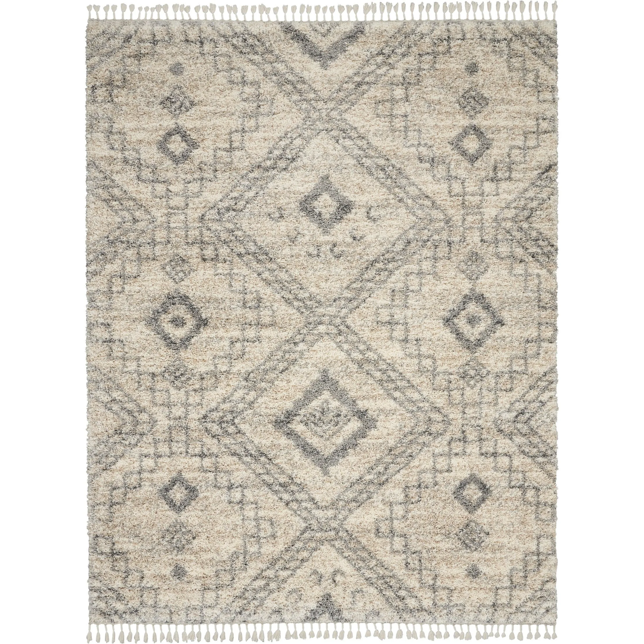 Nourison Scandinavian Shag Contemporary Tribal Area Rug