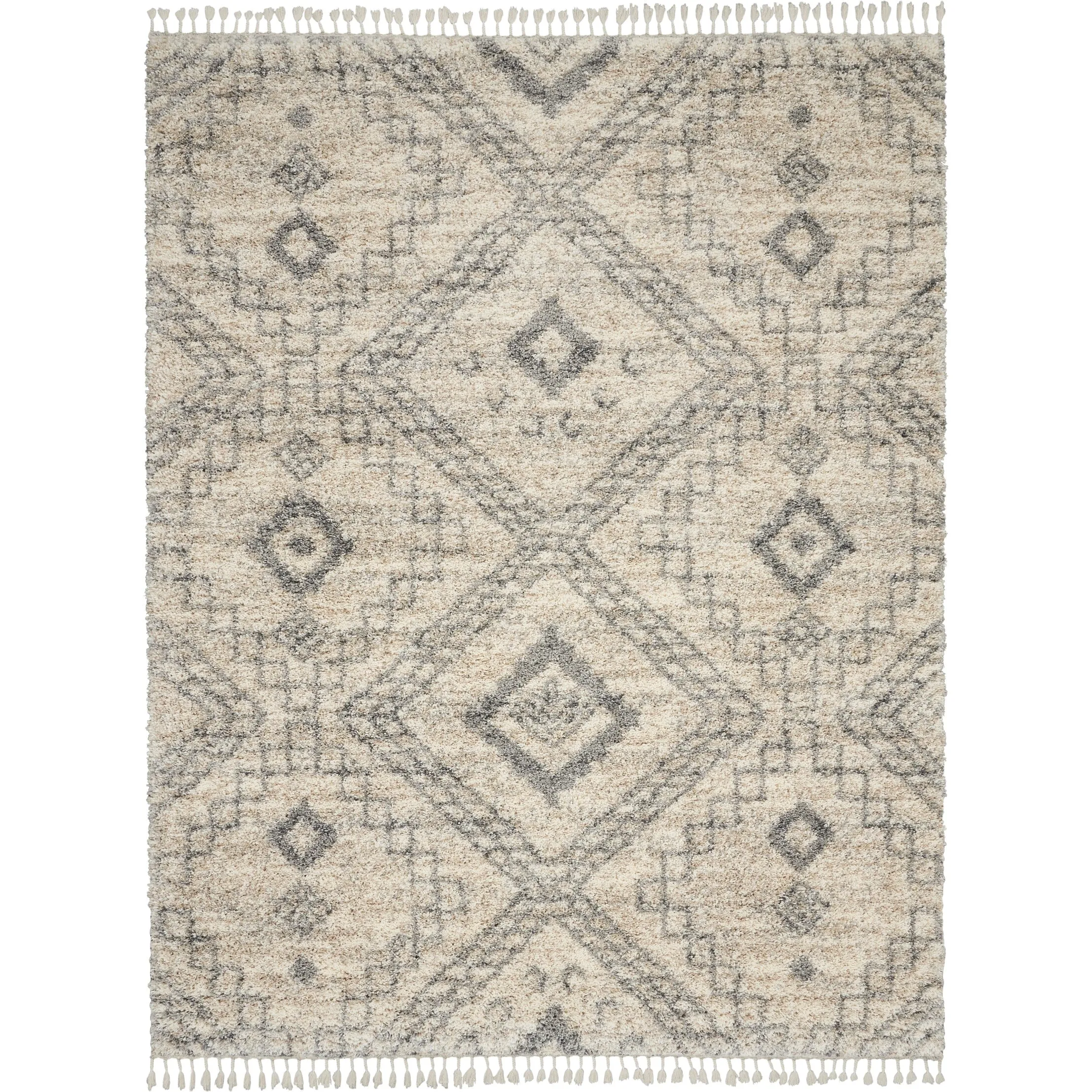 Nourison Scandinavian Shag Contemporary Tribal Area Rug