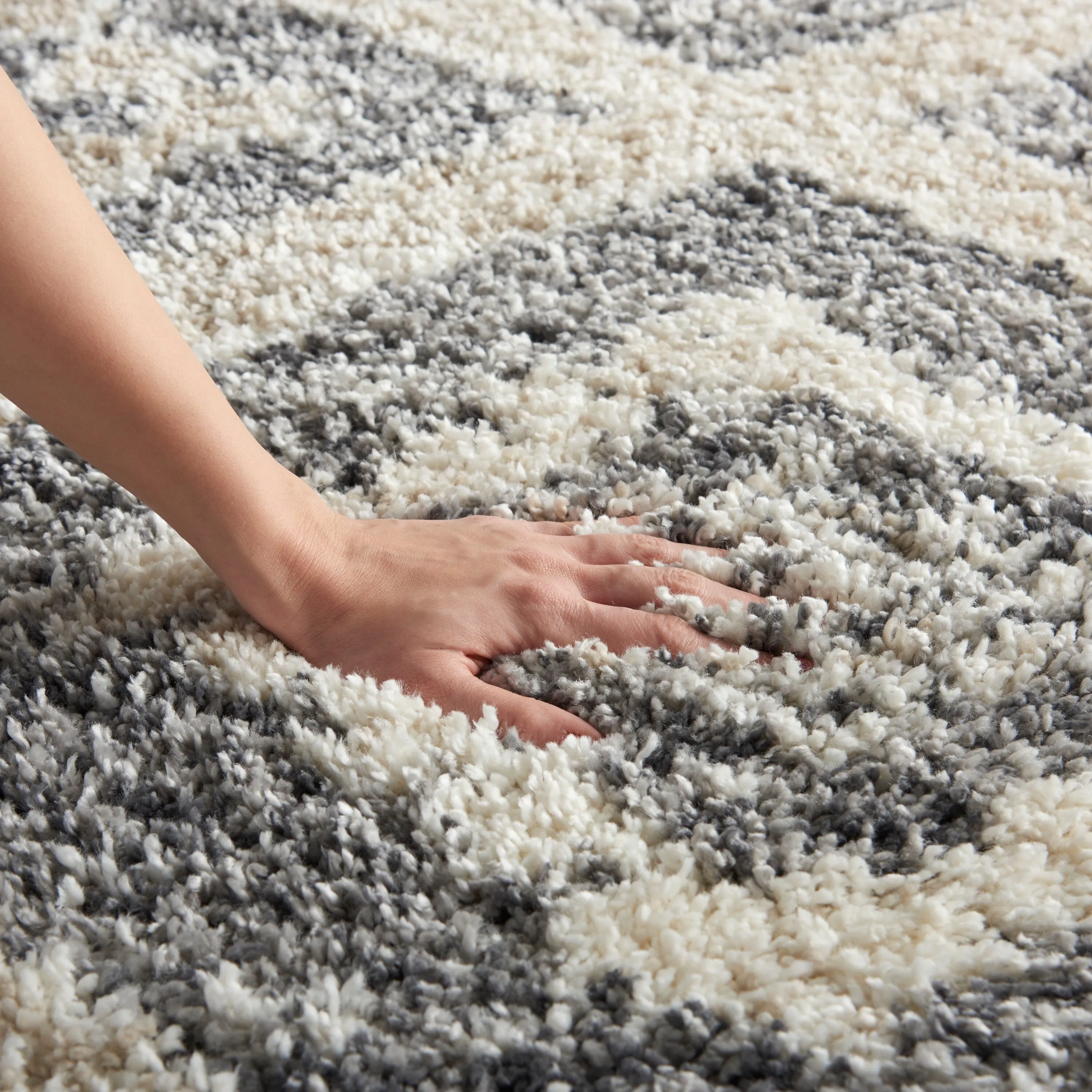 Nourison Scandinavian Shag Contemporary Tribal Area Rug