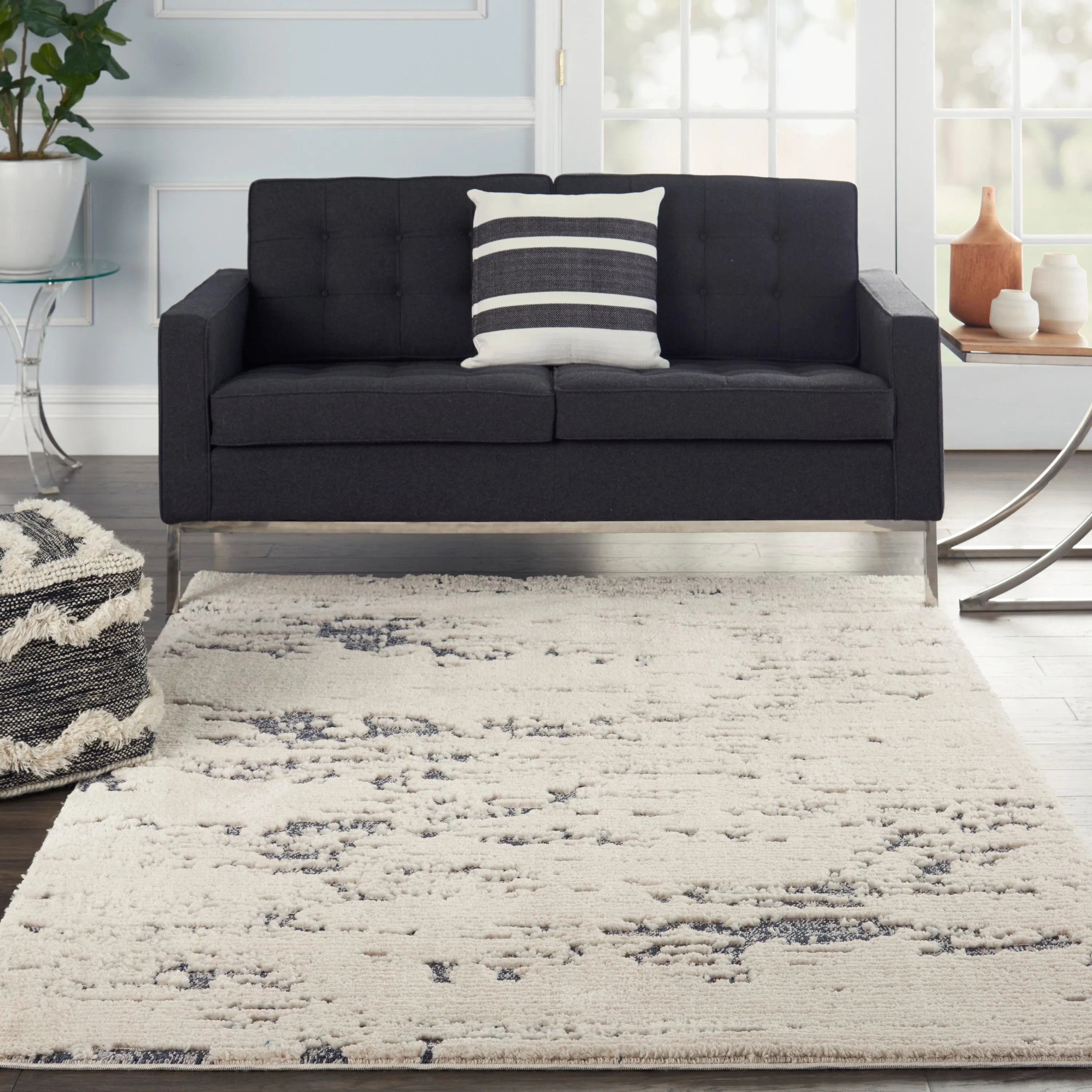 Nourison Textured Contemporary Abstract Area Rug