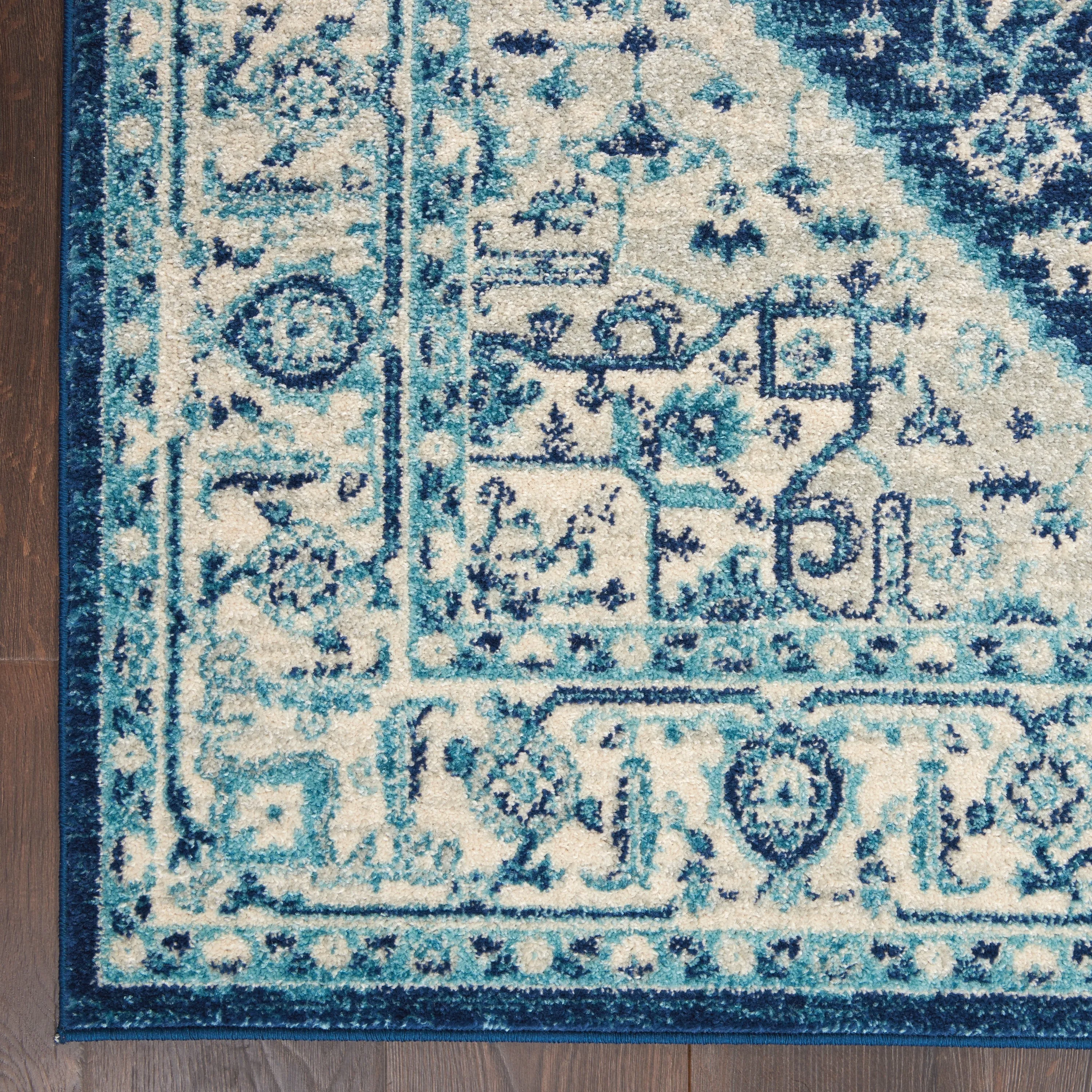 Nourison Tranquil Traditional Persian Medallion Area Rug