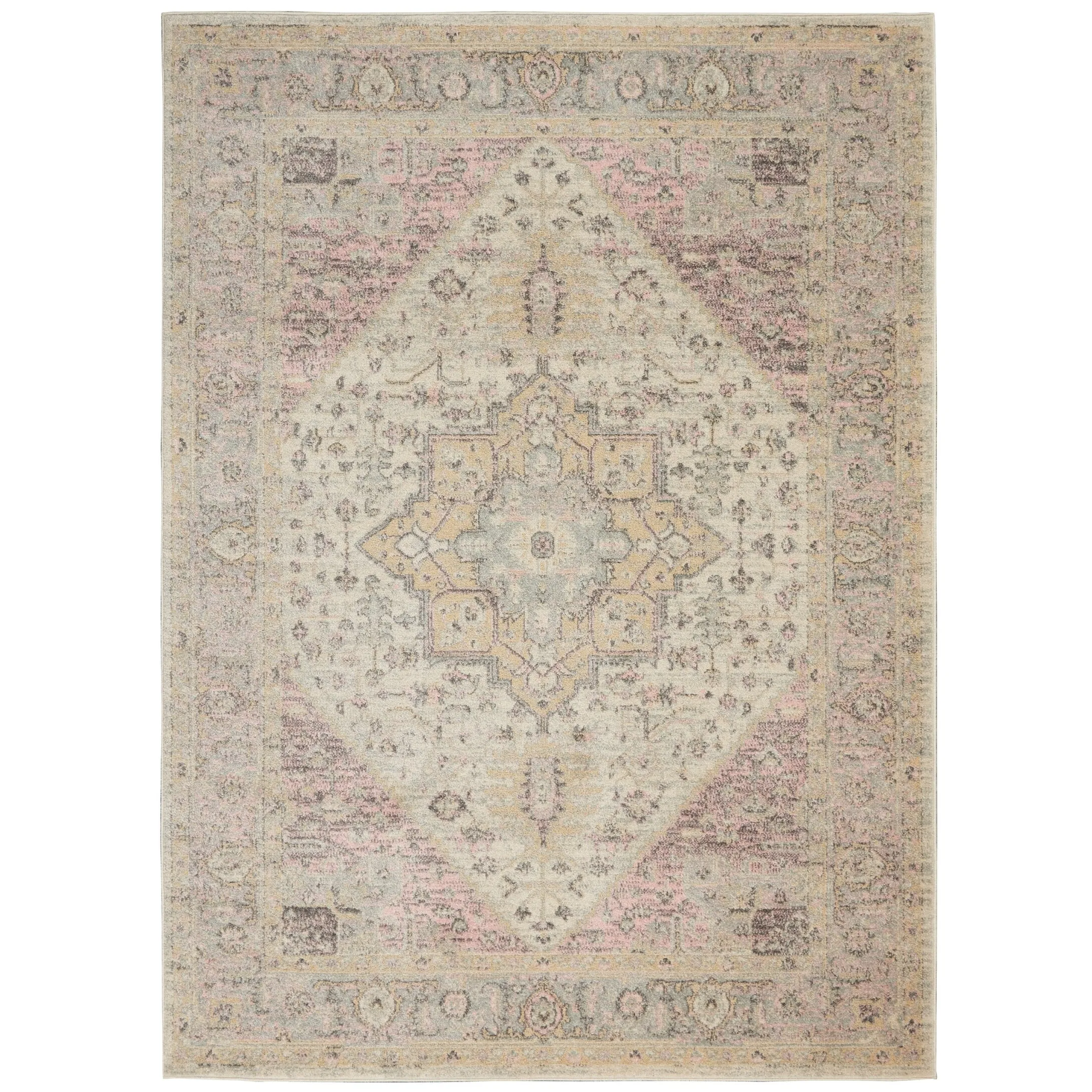 Nourison Tranquil Traditional Persian Medallion Area Rug