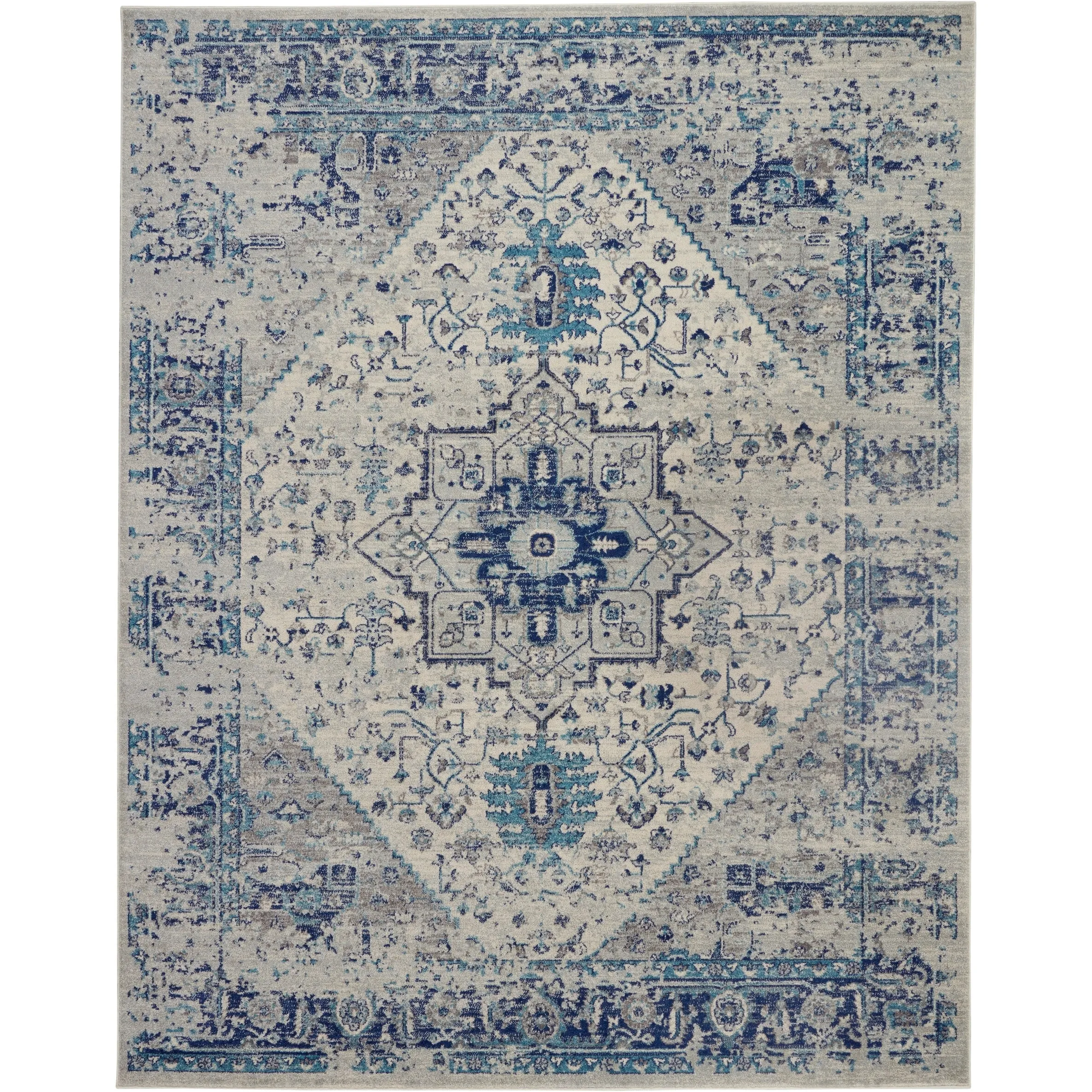 Nourison Tranquil Traditional Persian Medallion Area Rug