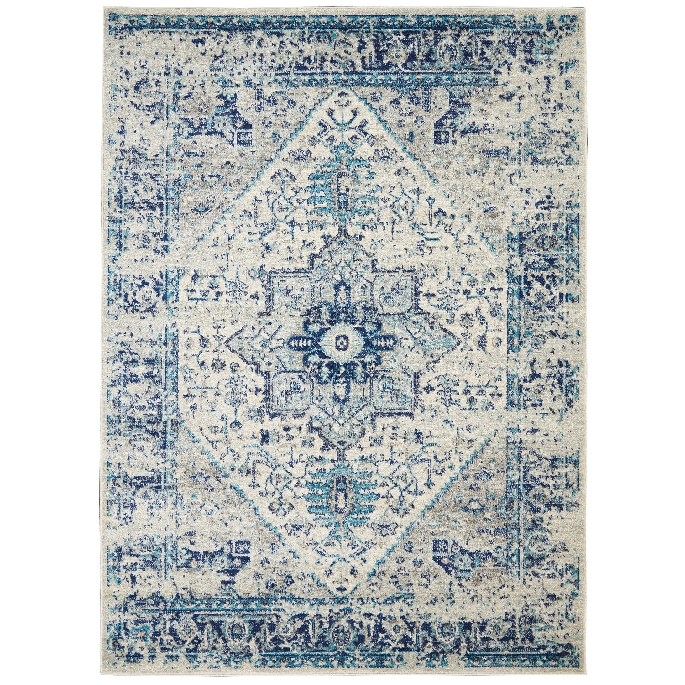 Nourison Tranquil Traditional Persian Medallion Area Rug