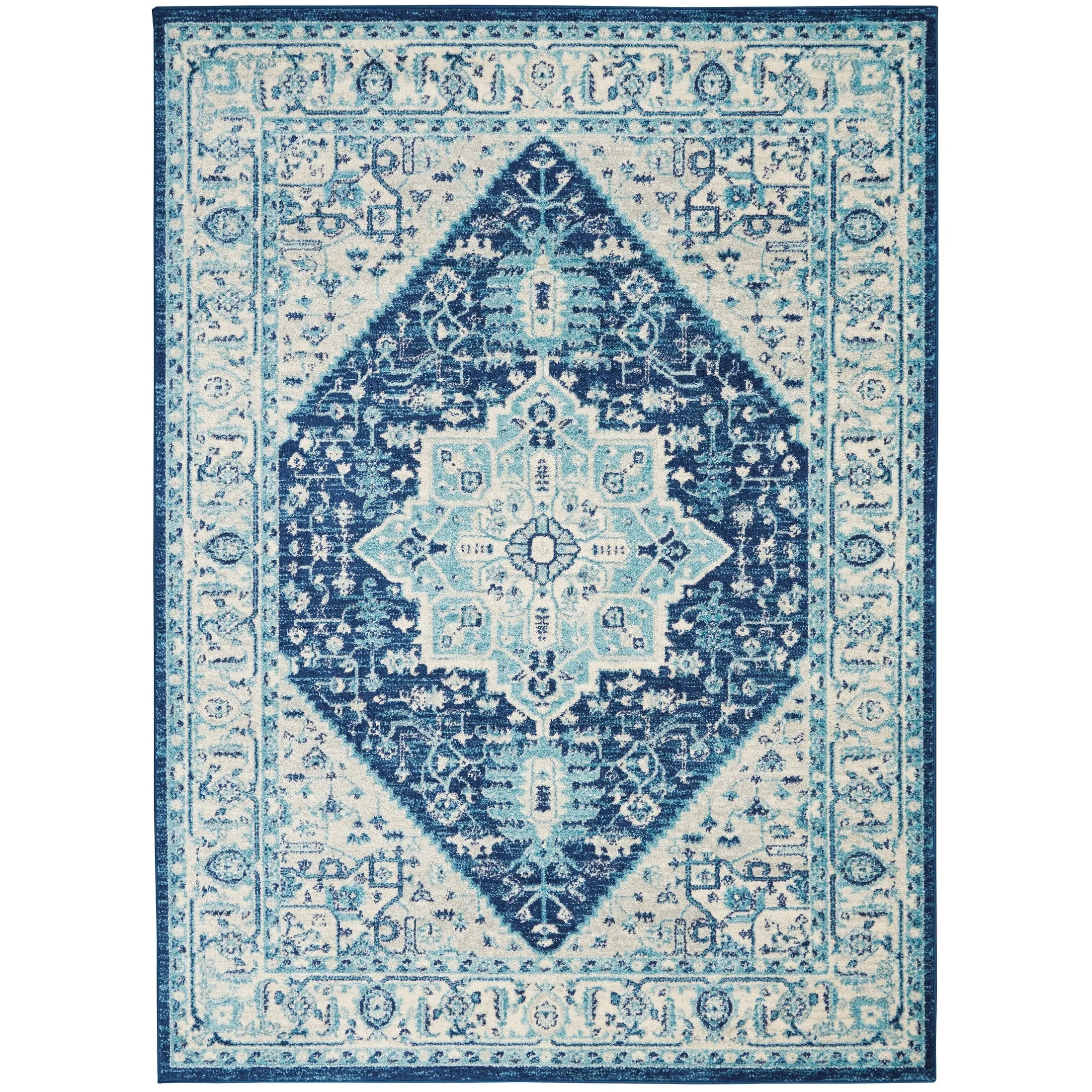 Nourison Tranquil Traditional Persian Medallion Area Rug