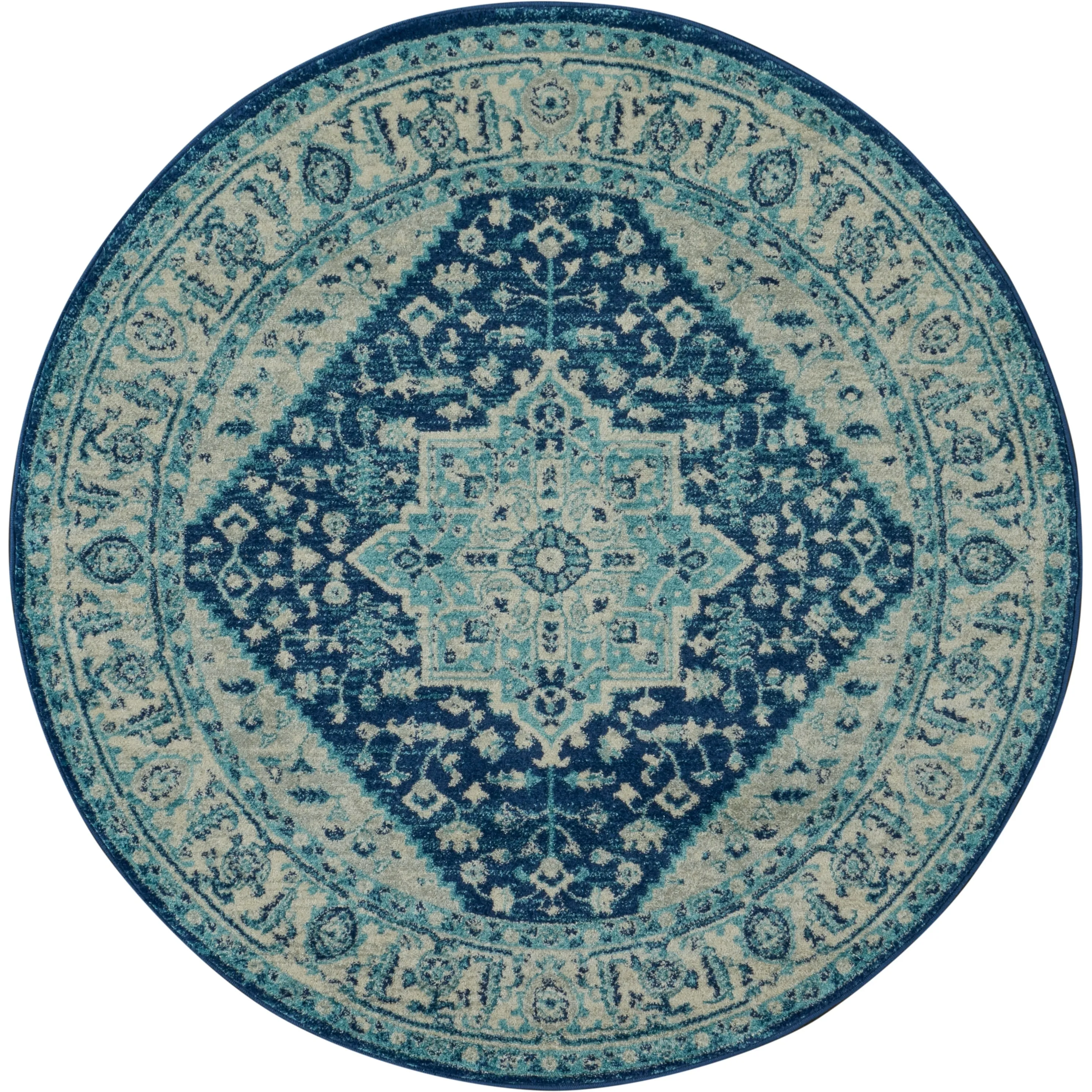 Nourison Tranquil Traditional Persian Medallion Area Rug