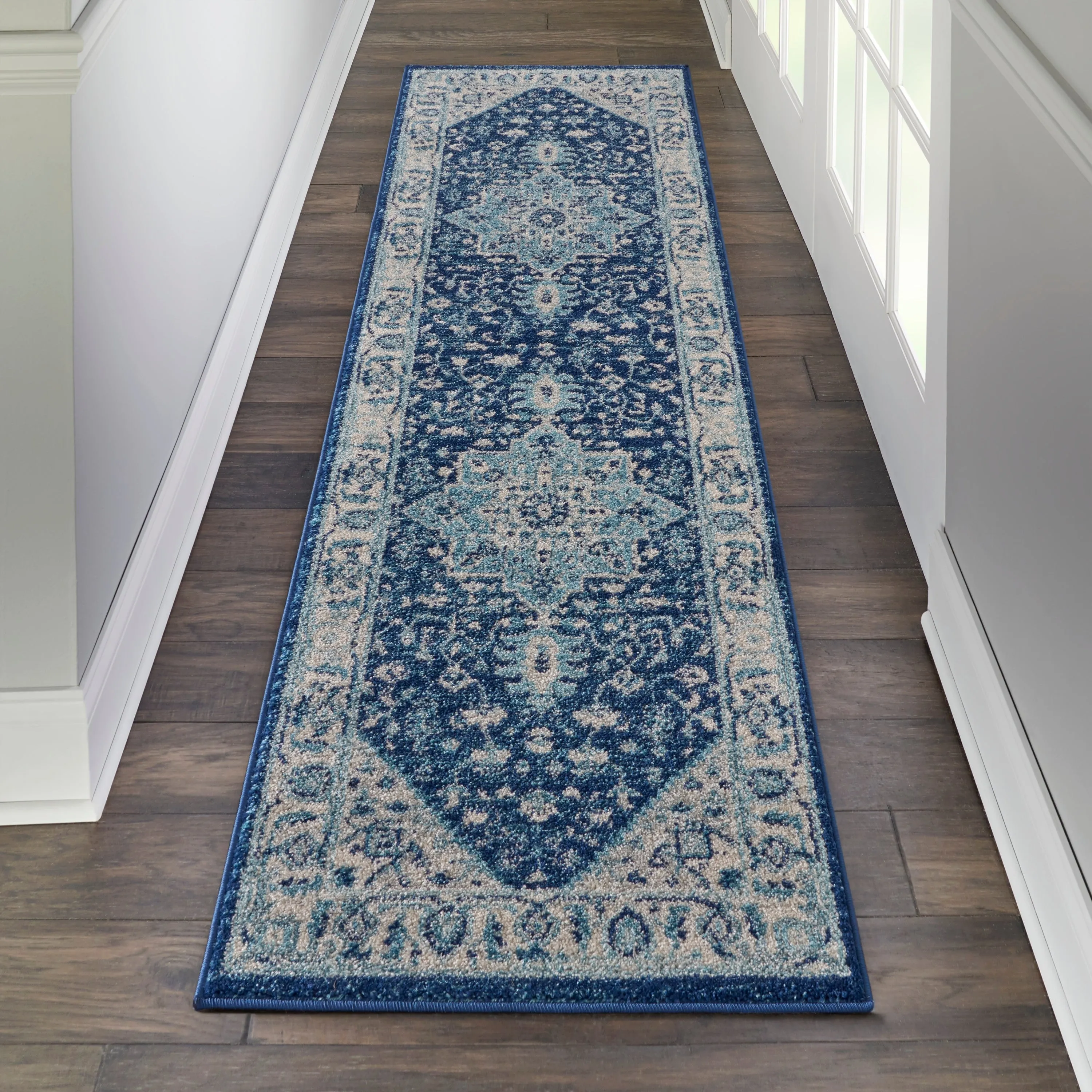 Nourison Tranquil Traditional Persian Medallion Area Rug
