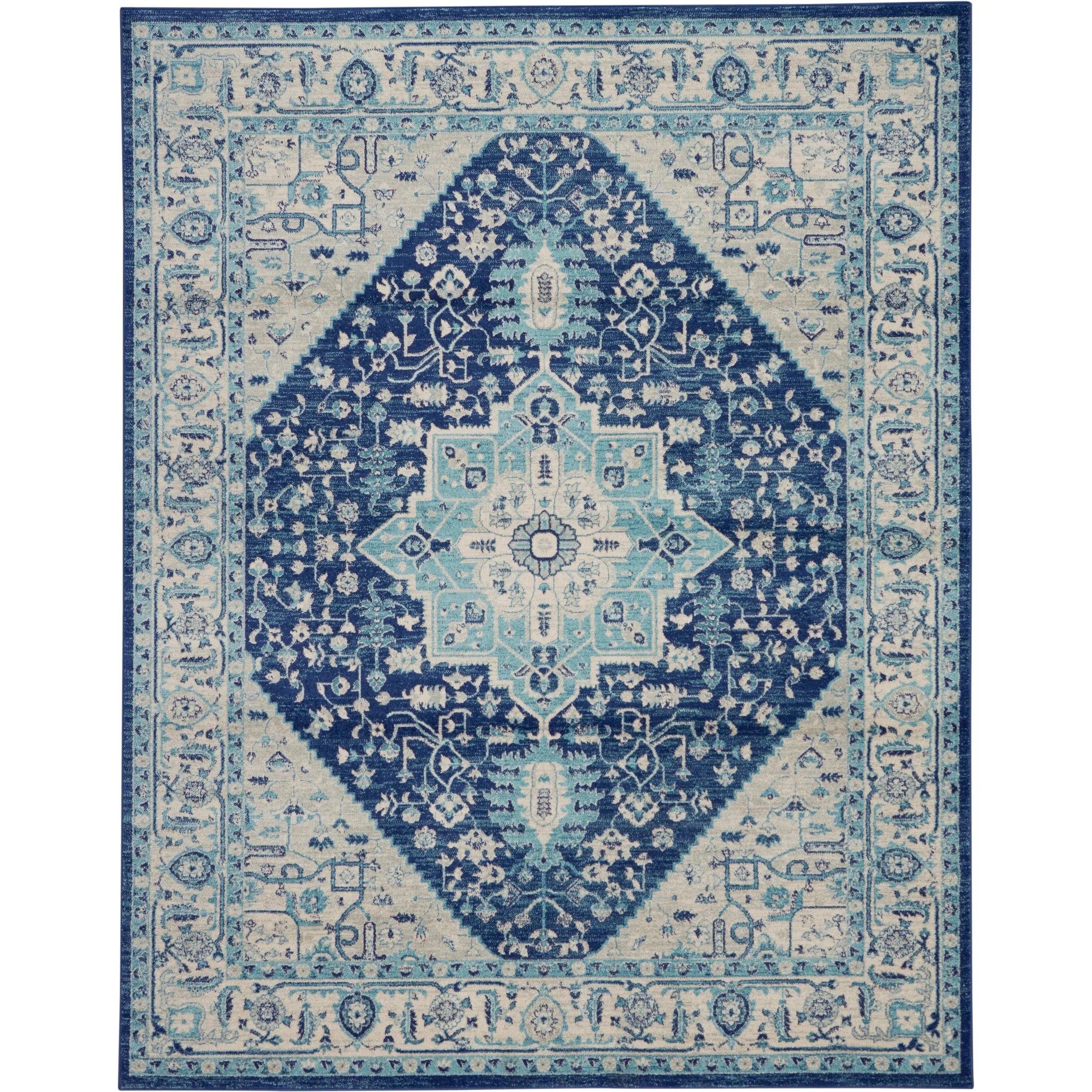 Nourison Tranquil Traditional Persian Medallion Area Rug