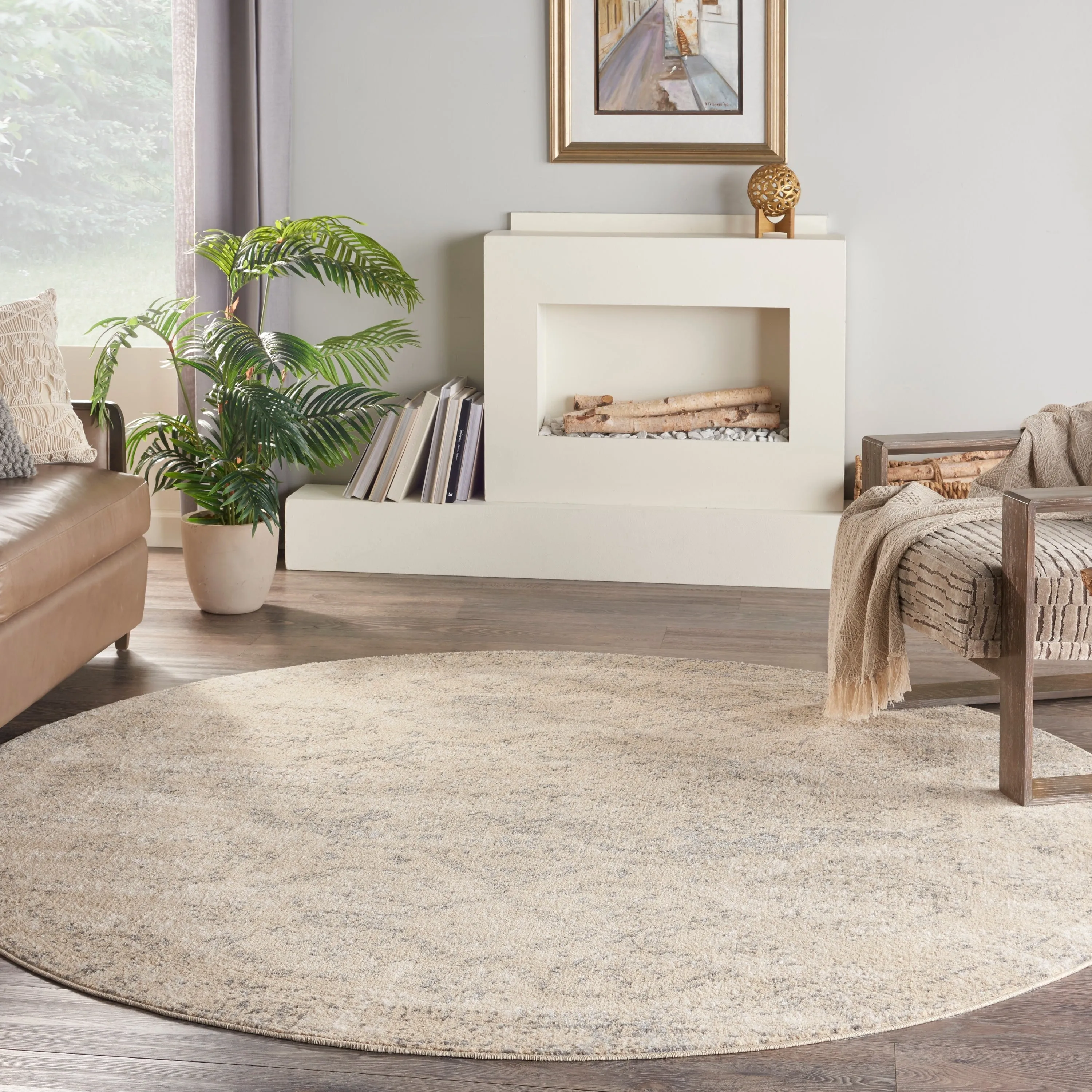 Nourison Tranquil Vintage French Country Contemporary Geometric Area Rug