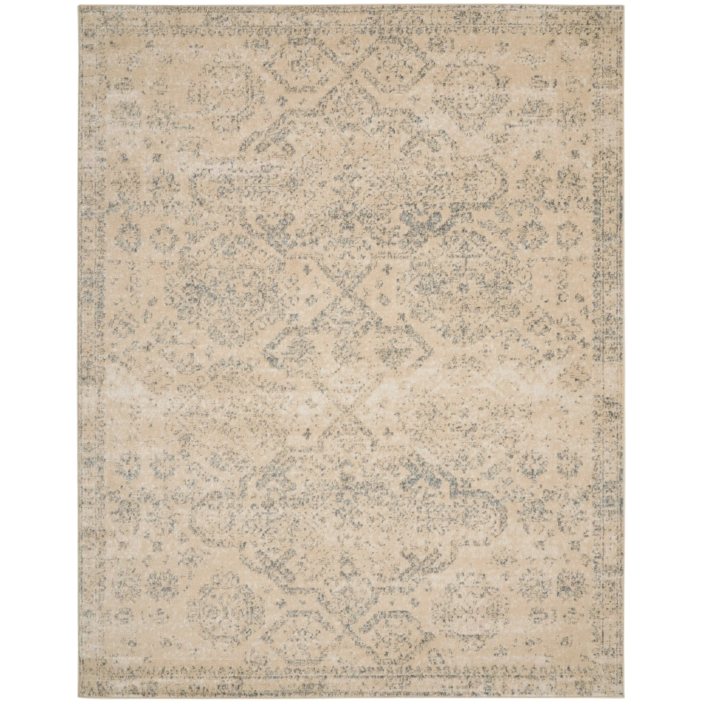 Nourison Tranquil Vintage French Country Contemporary Geometric Area Rug