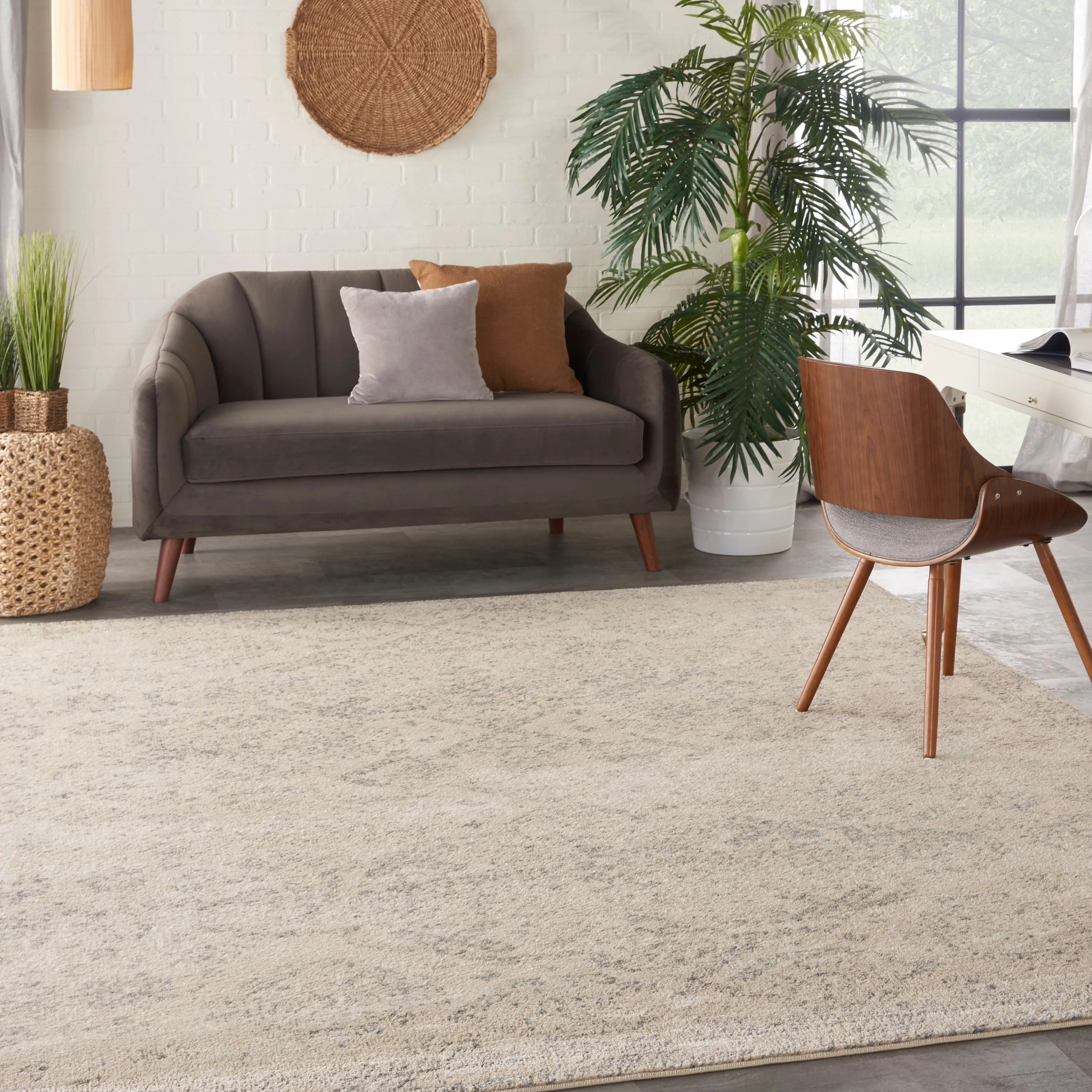 Nourison Tranquil Vintage French Country Contemporary Geometric Area Rug