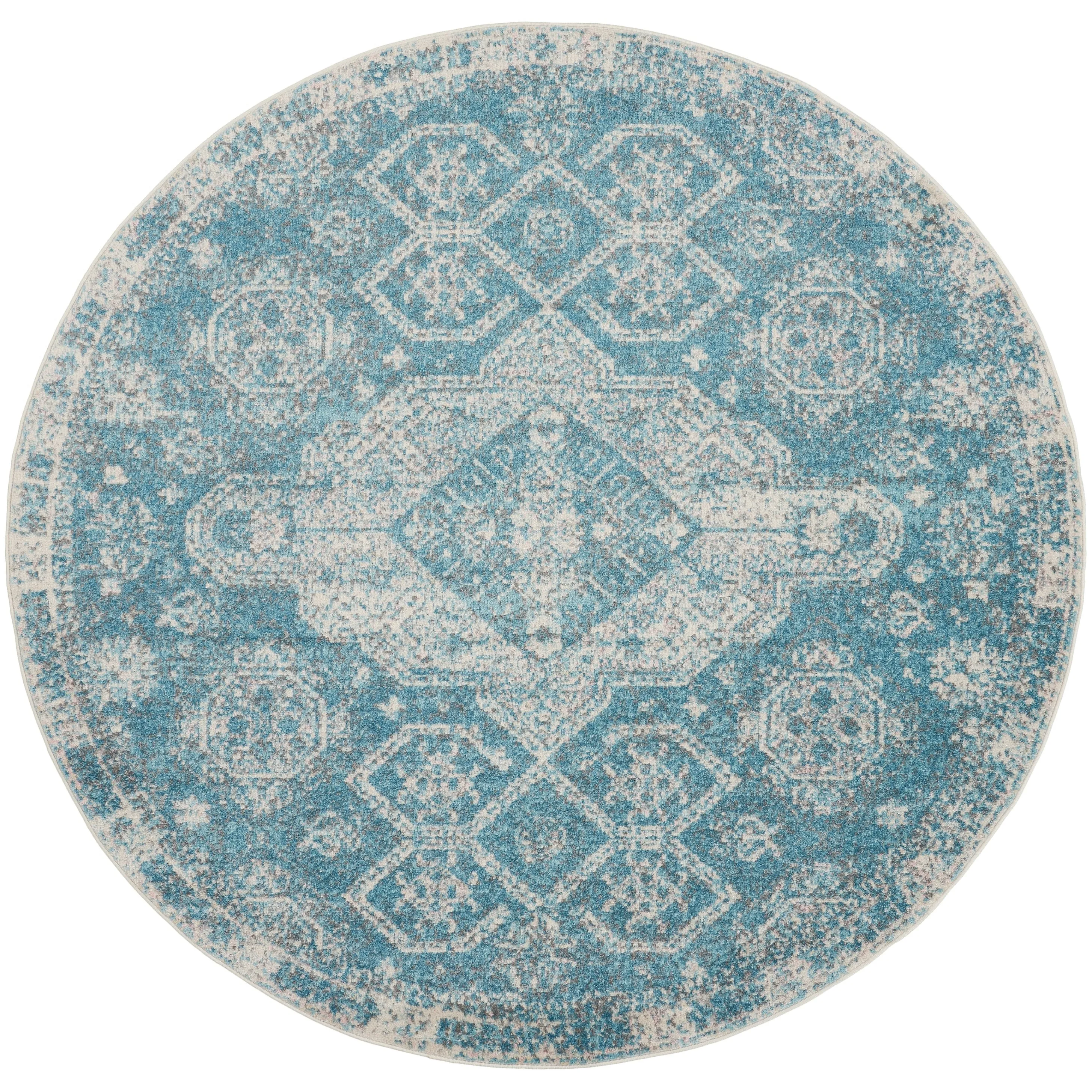 Nourison Tranquil Vintage French Country Contemporary Geometric Area Rug