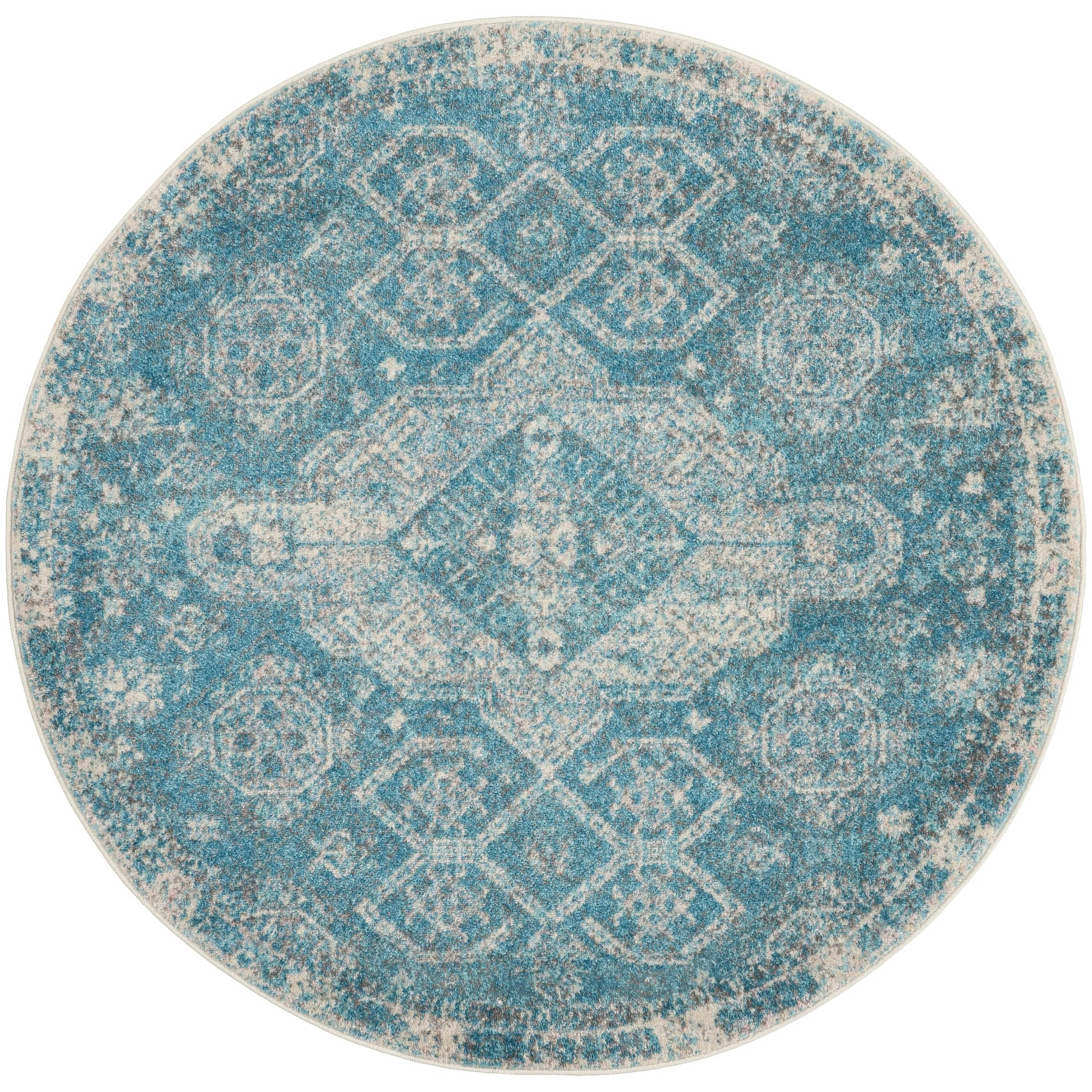 Nourison Tranquil Vintage French Country Contemporary Geometric Area Rug