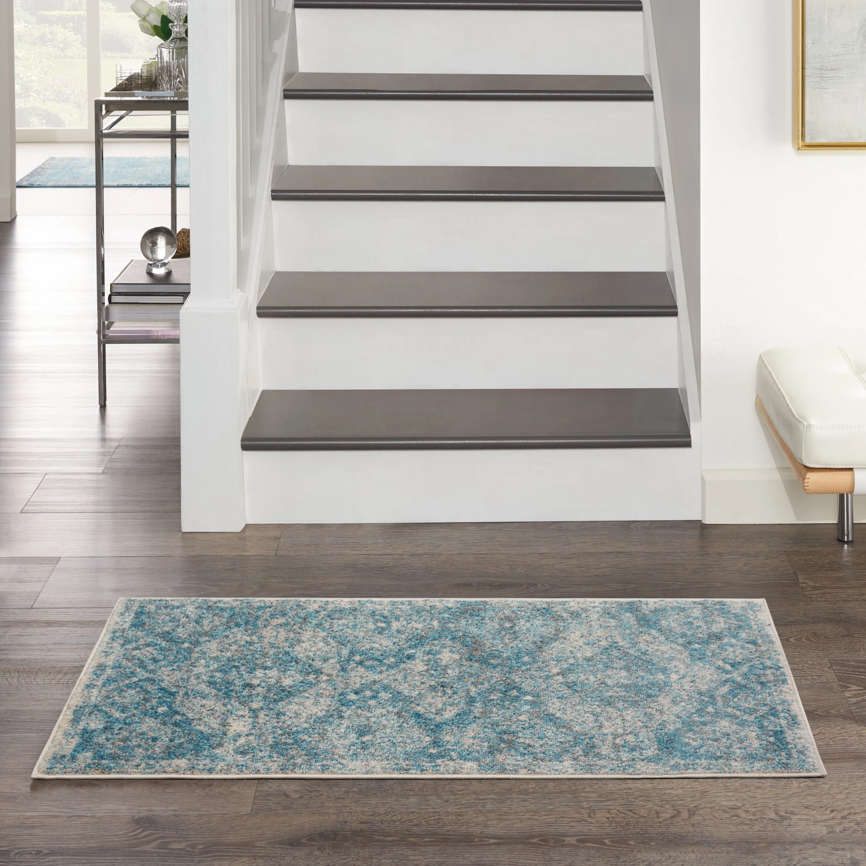 Nourison Tranquil Vintage French Country Contemporary Geometric Area Rug