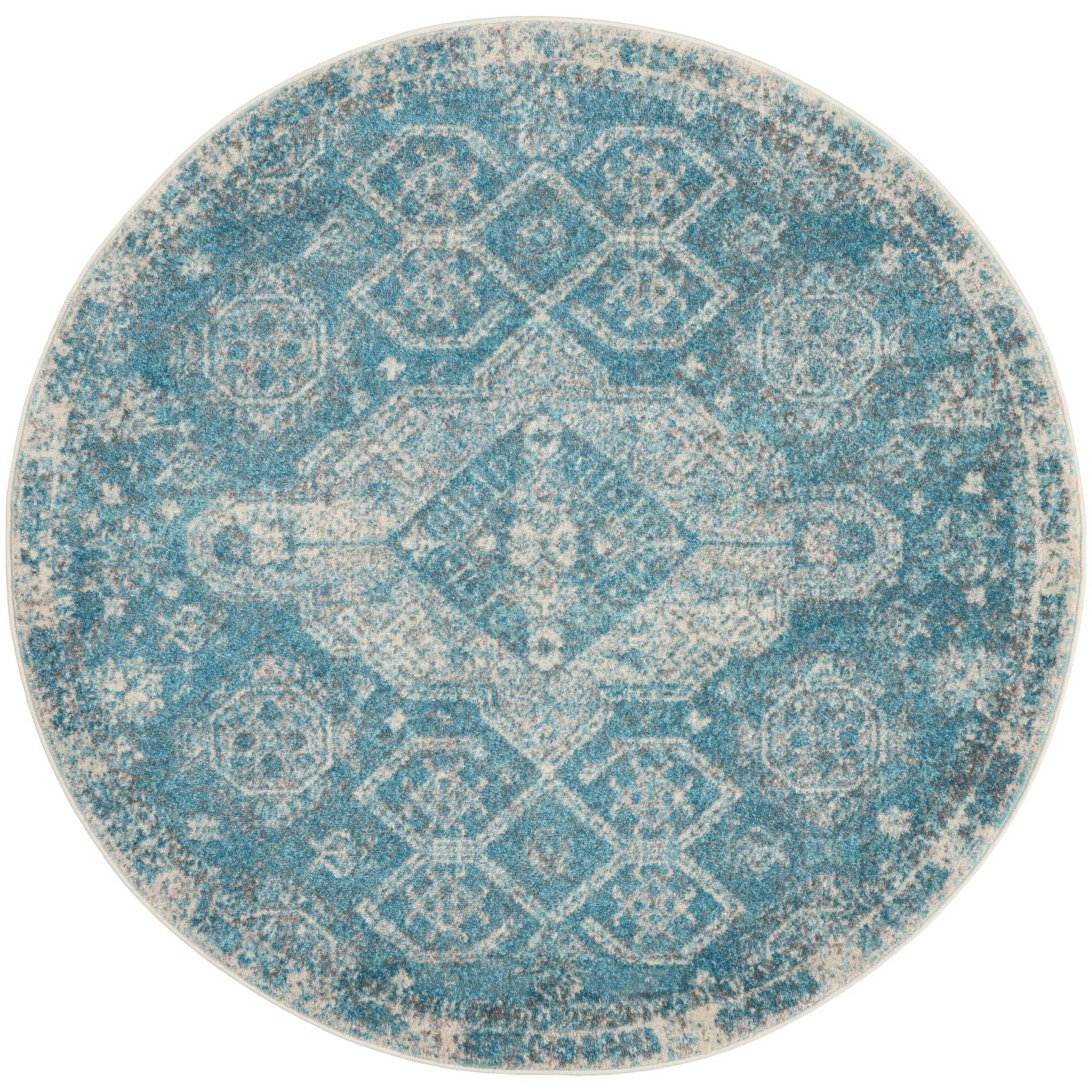 Nourison Tranquil Vintage French Country Contemporary Geometric Area Rug