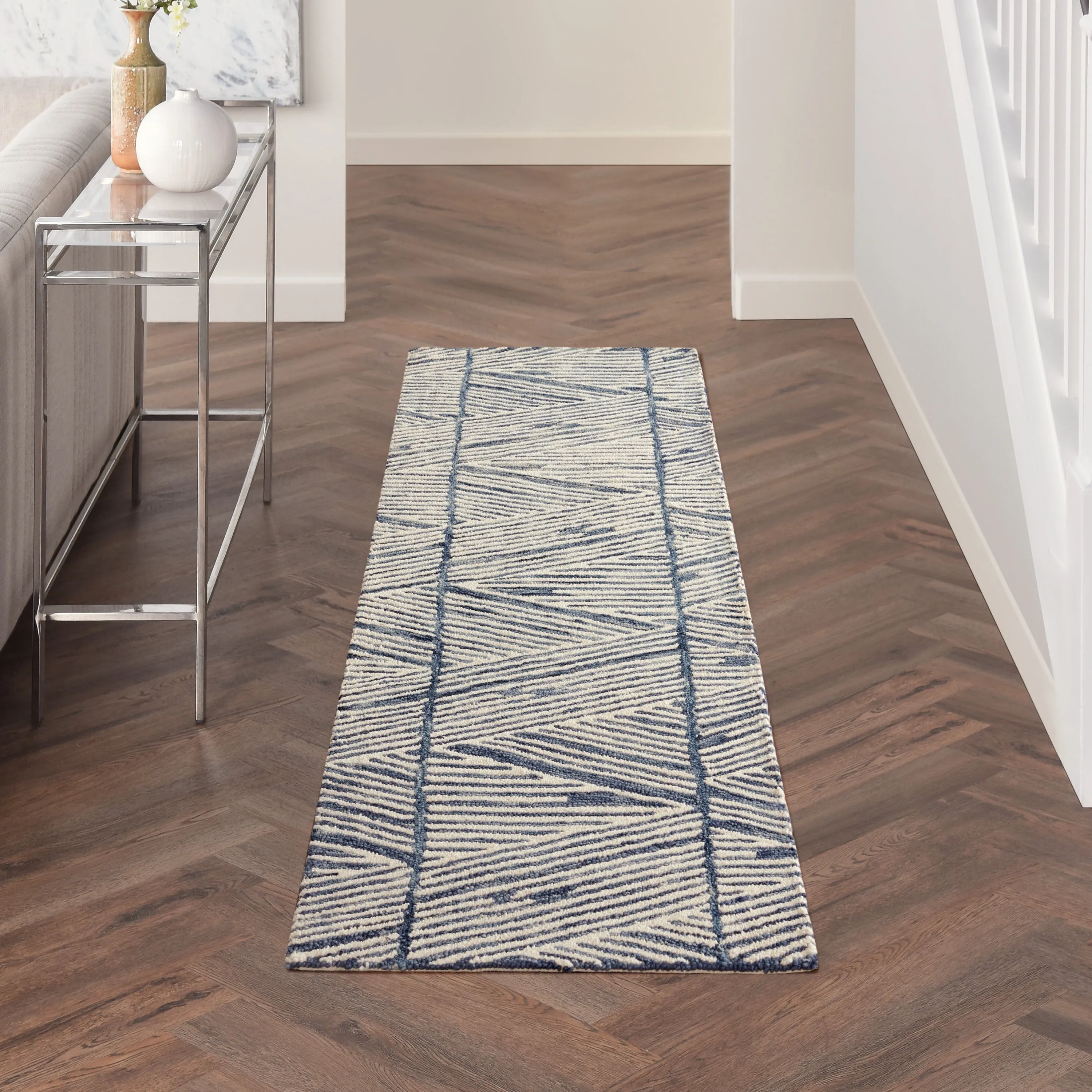 Nourison Vail Textured Rustic Farmhouse Area Rug